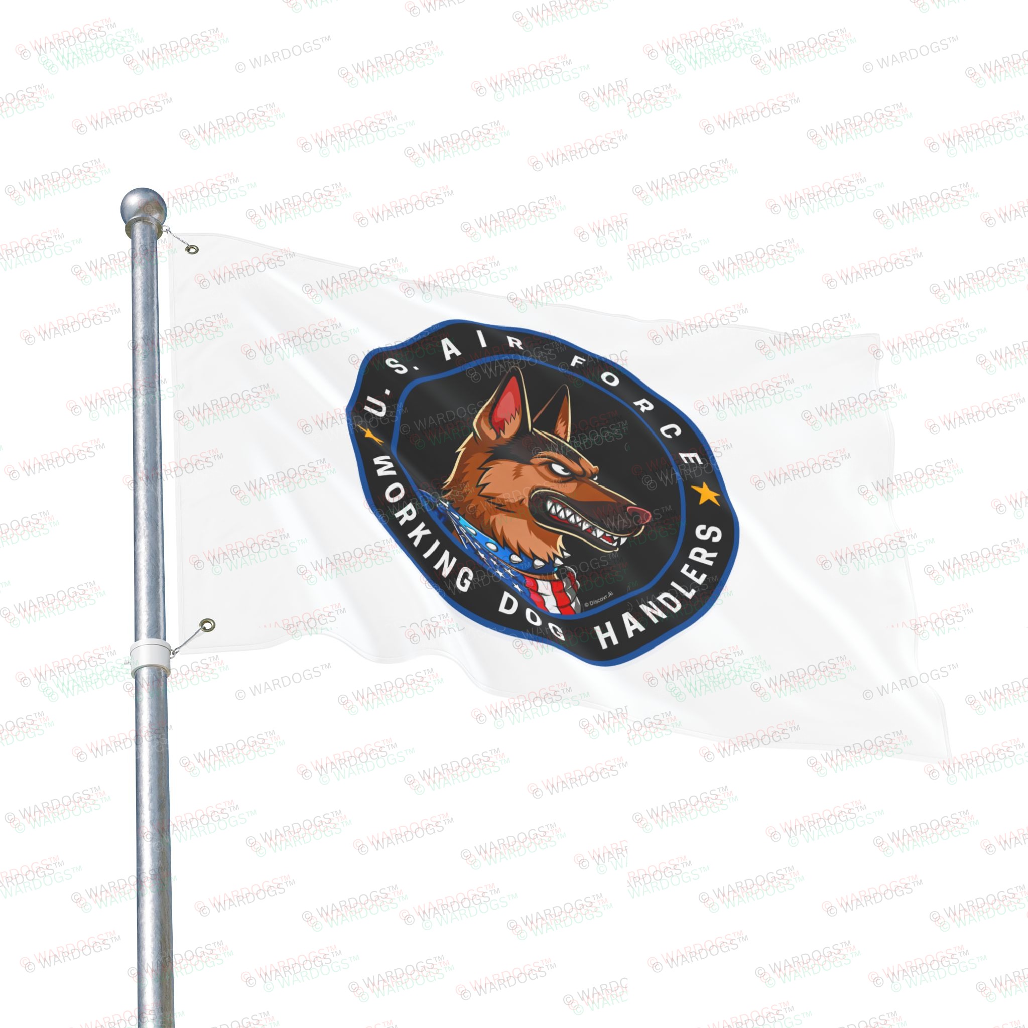U.S. Air Force Working Dog Handlers Flag — Double-Sided Military K9 Tribute - Image 7