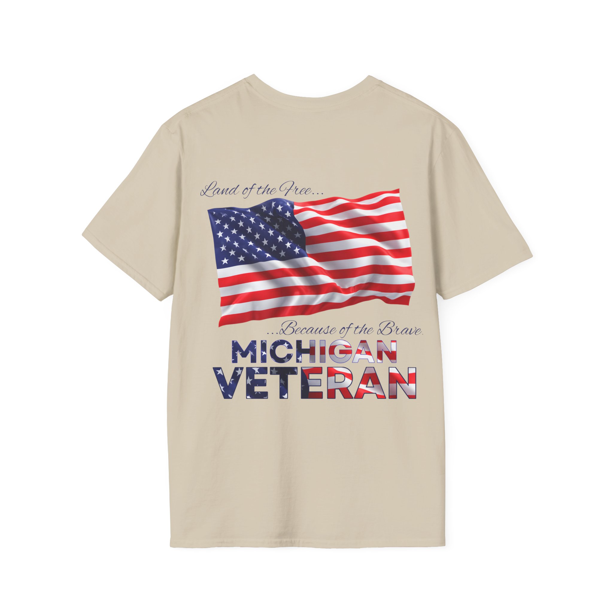 Michigan Veteran T-Shirt — Proud American Flag Military Tribute - Image 13