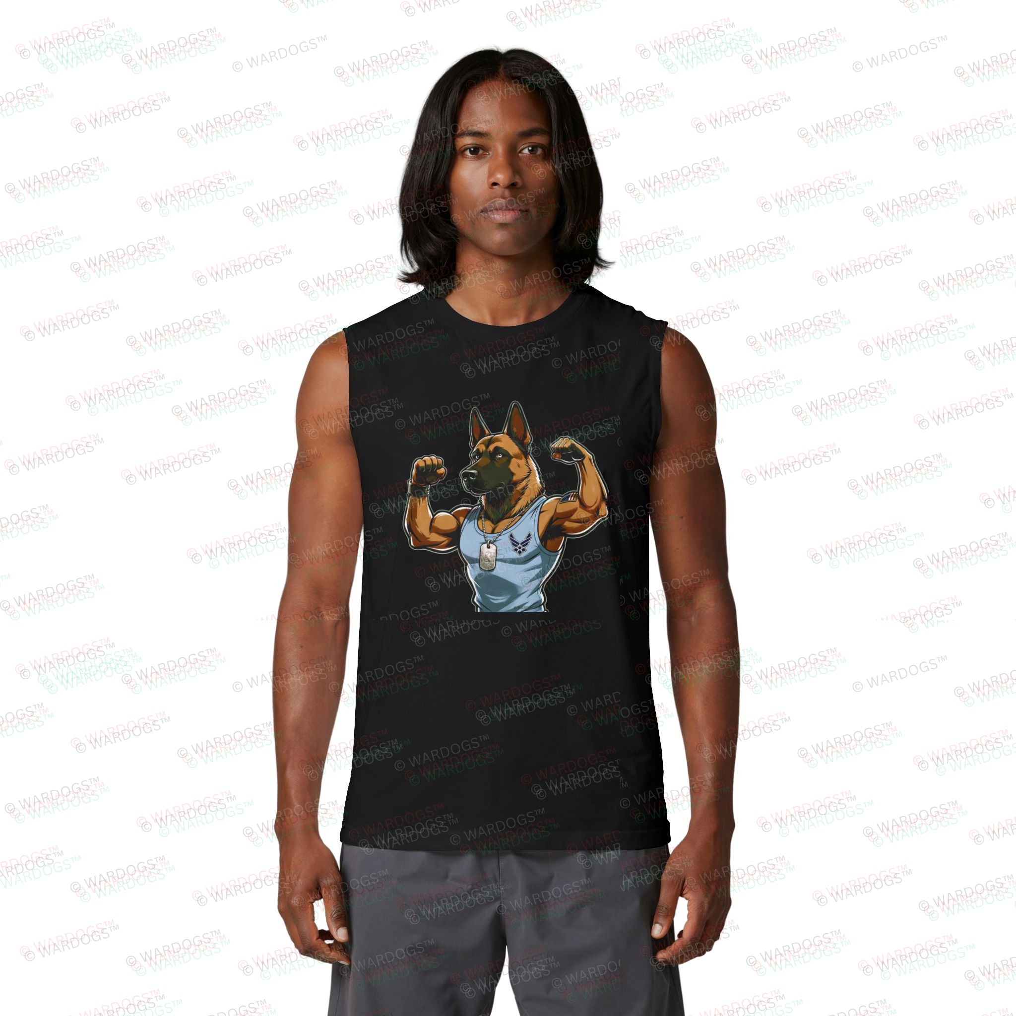 US AIR FORCE Muscle Dog Tank Top — "NO PAIN" - Image 3