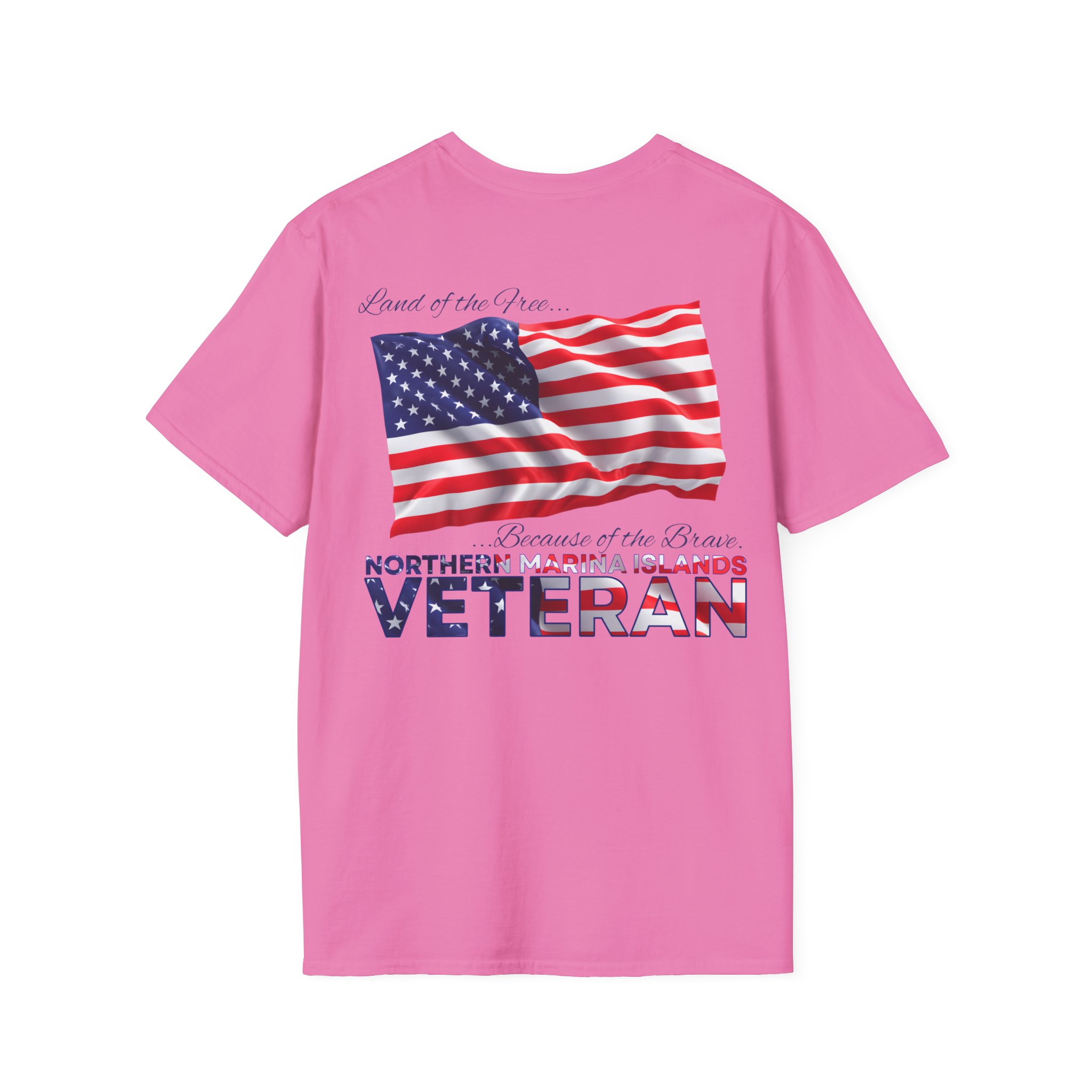 Northern Marina Islands Veteran T-Shirt — Home of the Brave American Flag Memorial Tee - Image 21