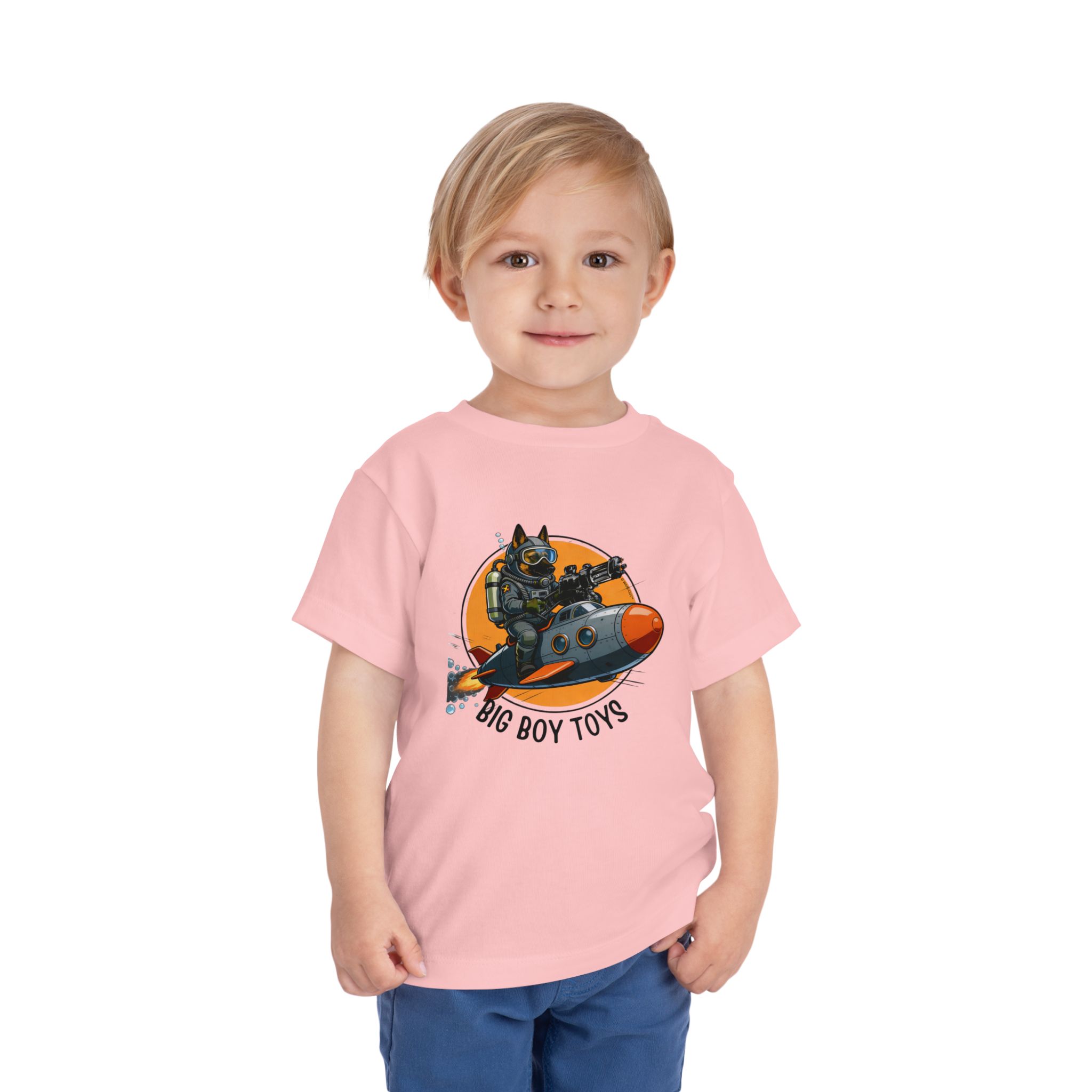 Copy of Toddler Tee — Big Boy Toys Submarine Pilot Dog Graphic Shirt - Image 33