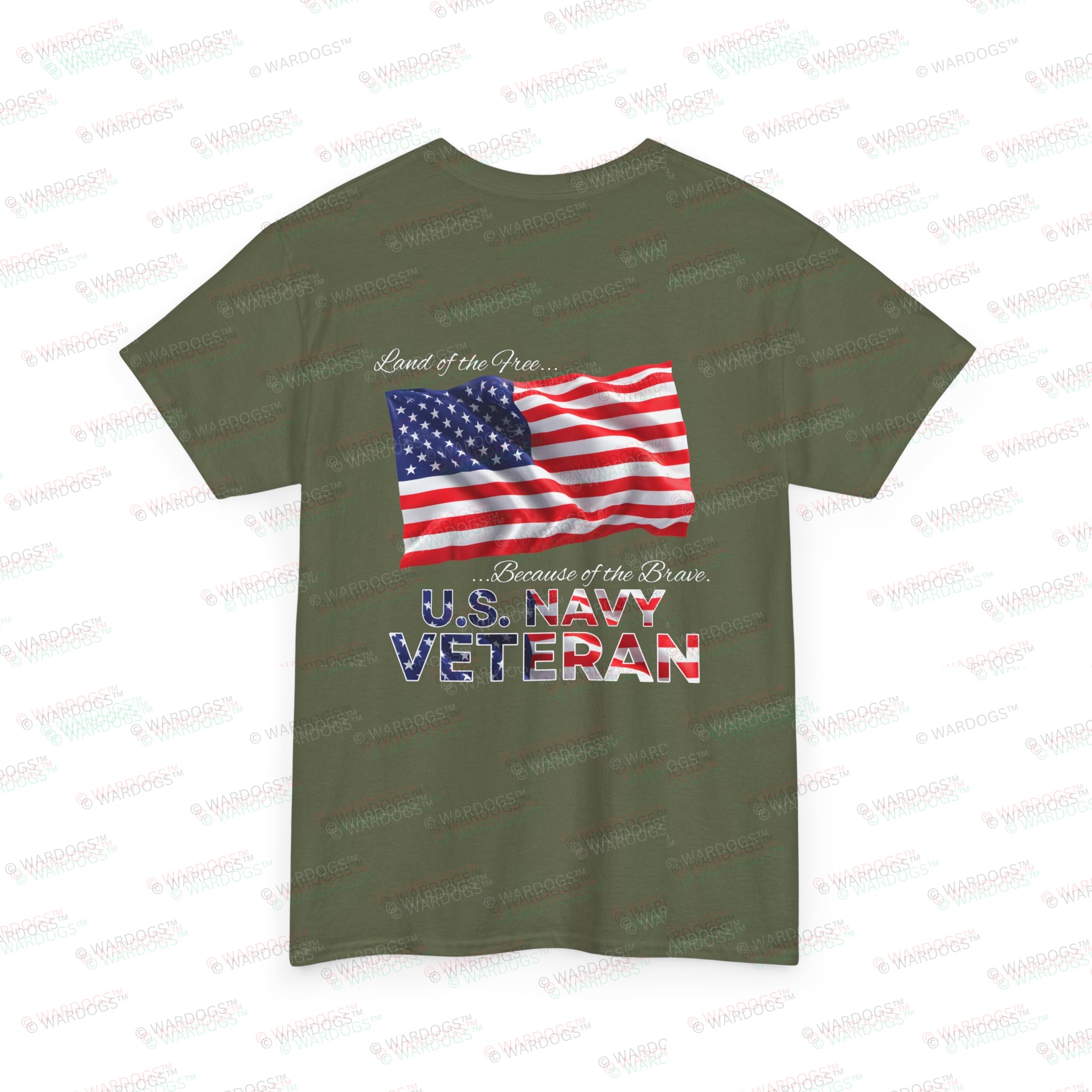 U.S. Navy Veteran T‑Shirt — American Flag Tribute Tee - White Text - Image 12