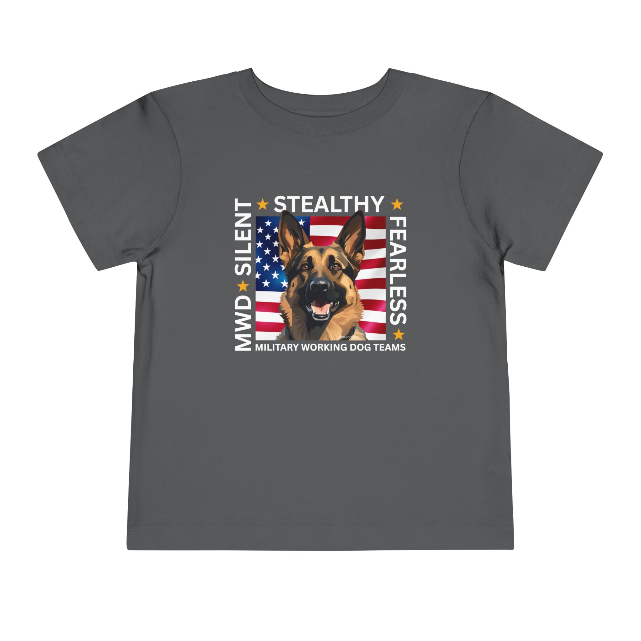 Patriotic German Shepherd Toddler Tee - USA Flag Puppy Kids Shirt - Image 13