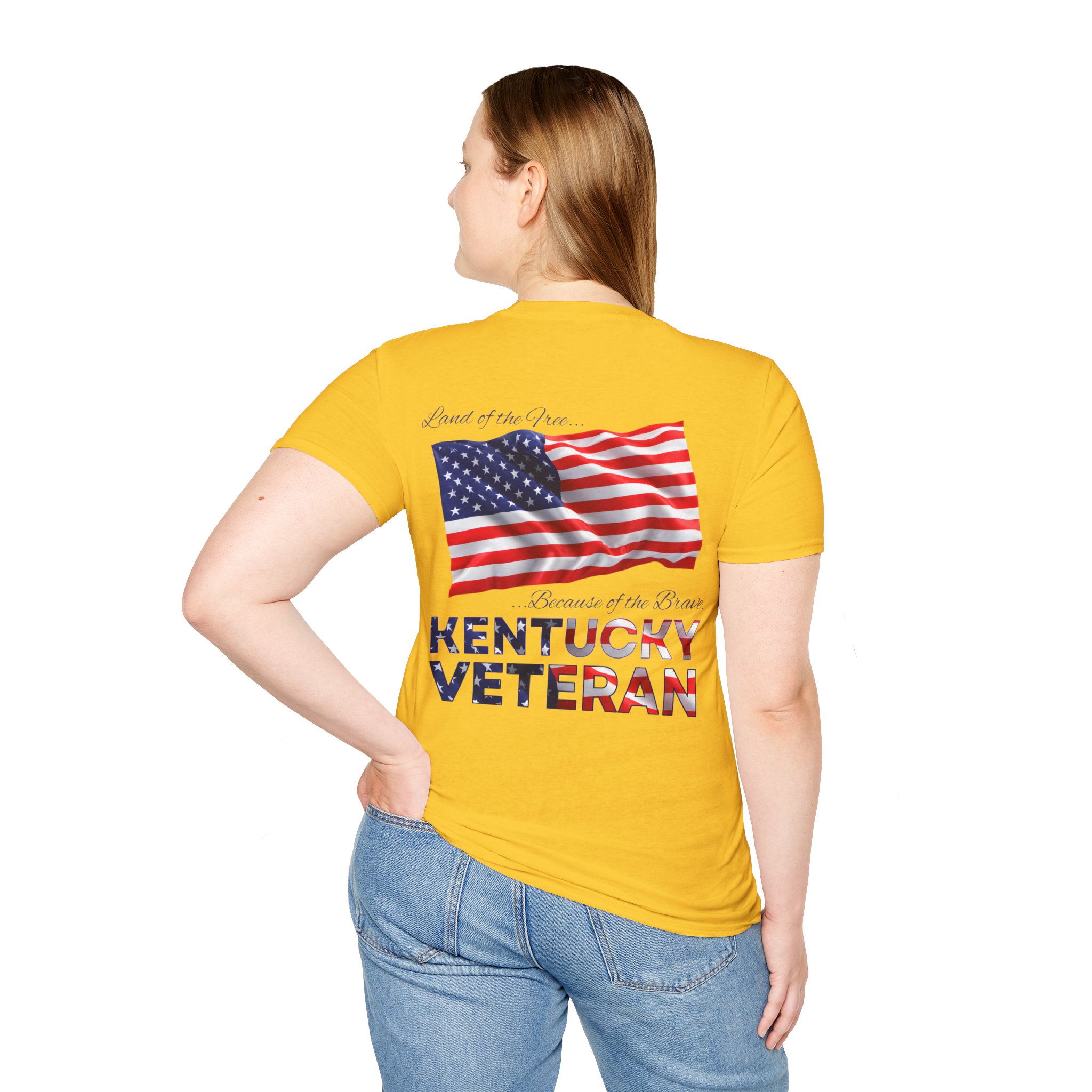 Kentucky Veteran T-Shirt — Proud American Flag Military Tribute - Image 12