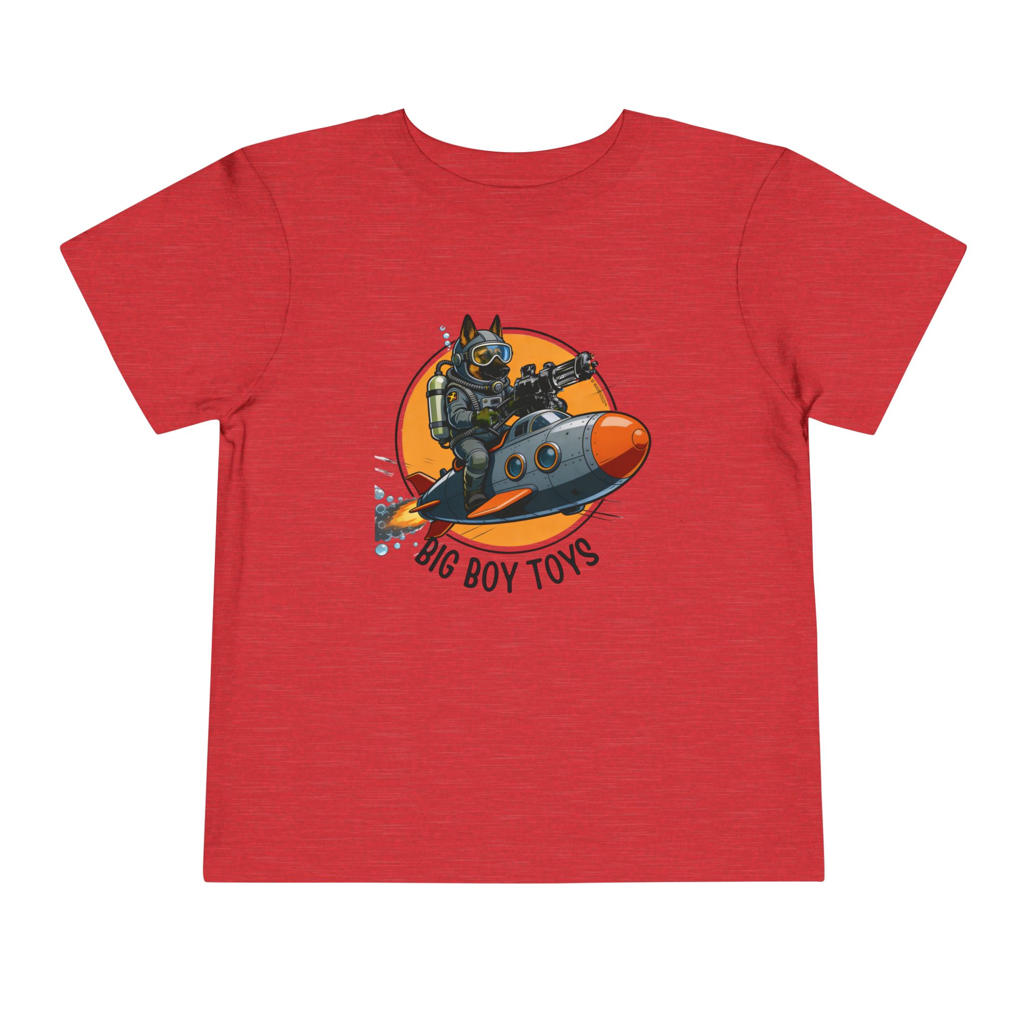 Copy of Toddler Tee — Big Boy Toys Submarine Pilot Dog Graphic Shirt - Image 35