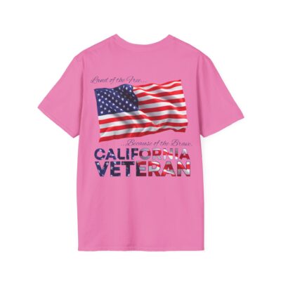 California Veteran T-Shirt — Proud American Flag Military Tribute