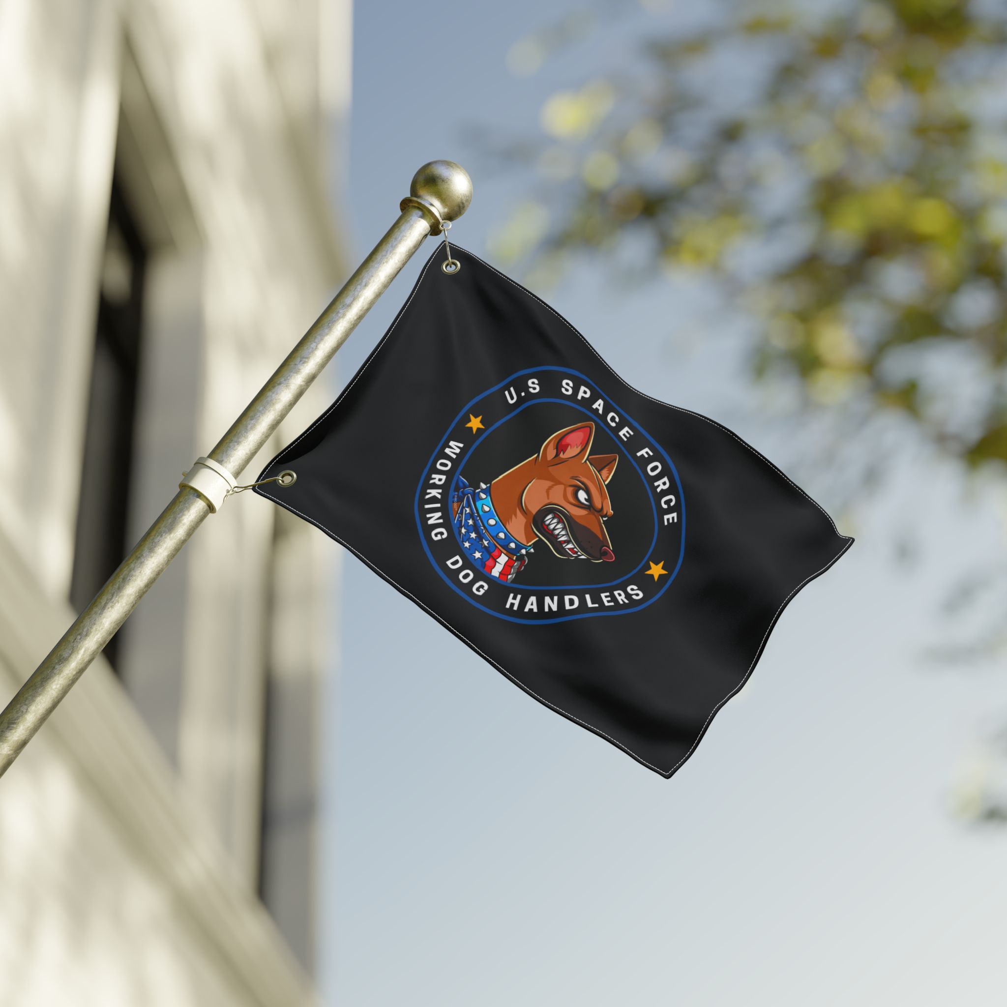 United States Space Force Dog Handlers Flag — Double-Sided Military K9 Banner - Image 3