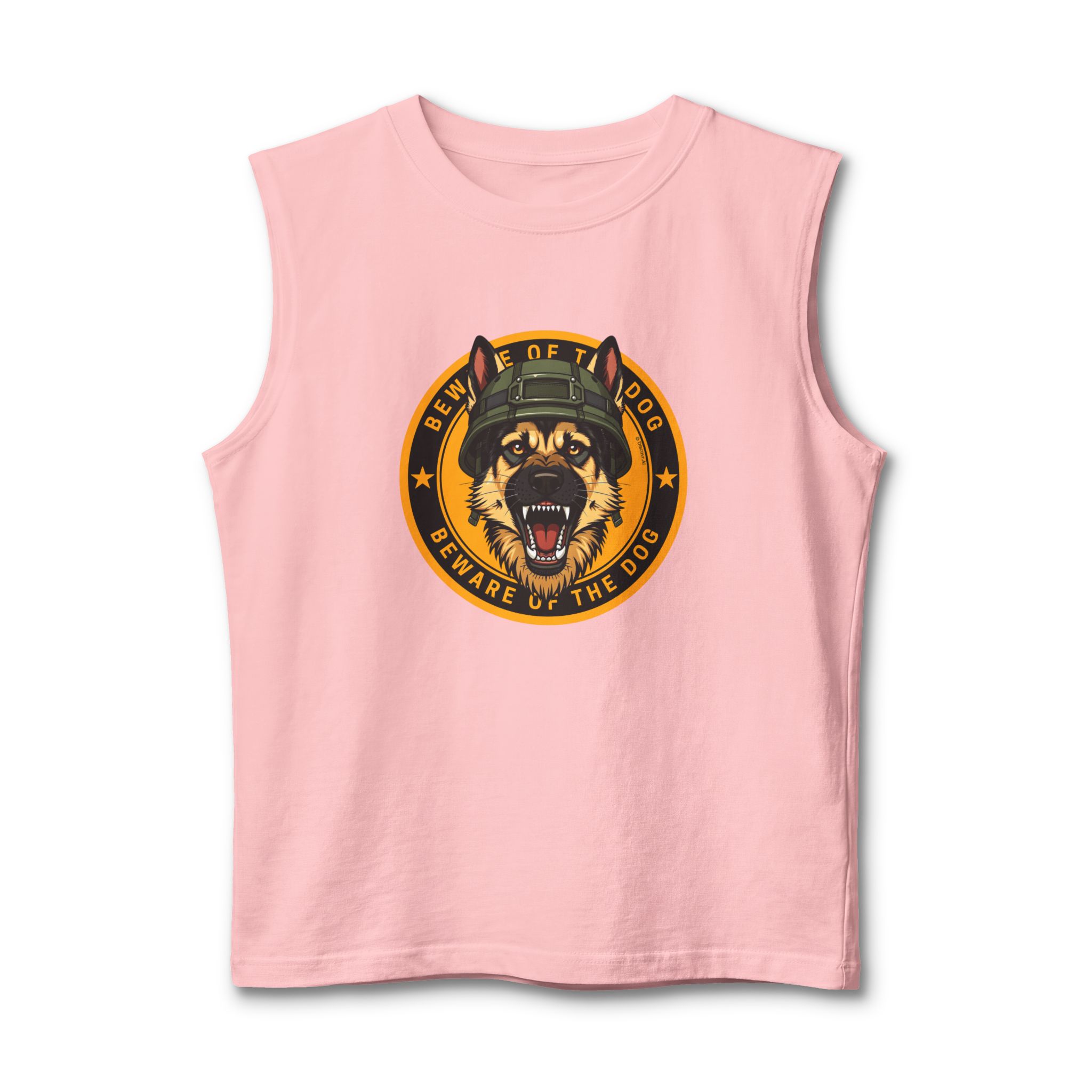 Beware The Dog Muscle Tank — K9 Graphic Tank Top | US ARMY - Image 10