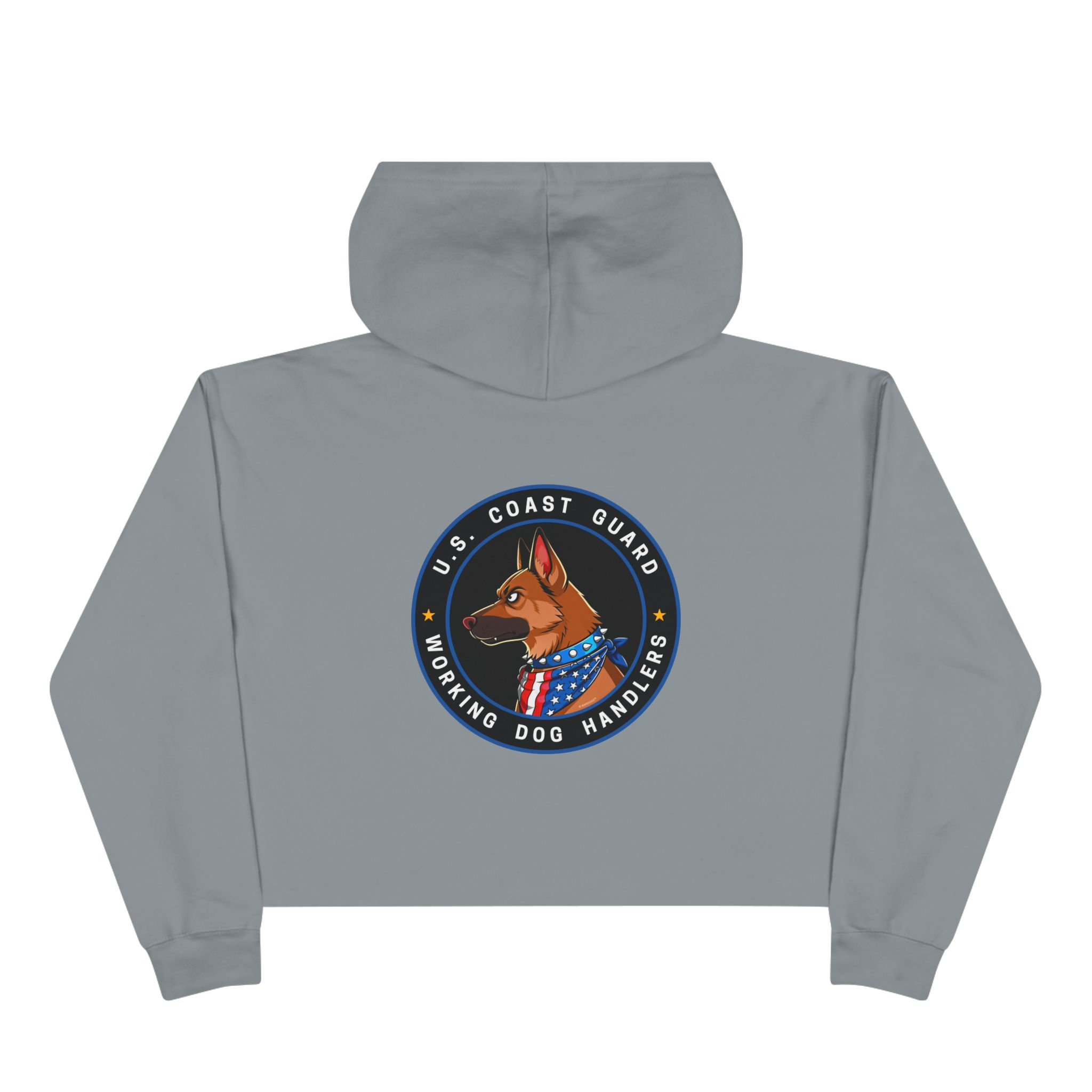 Crop Hoodie — U.S. Coast Guard Working Dog Handler Emblem - Image 5