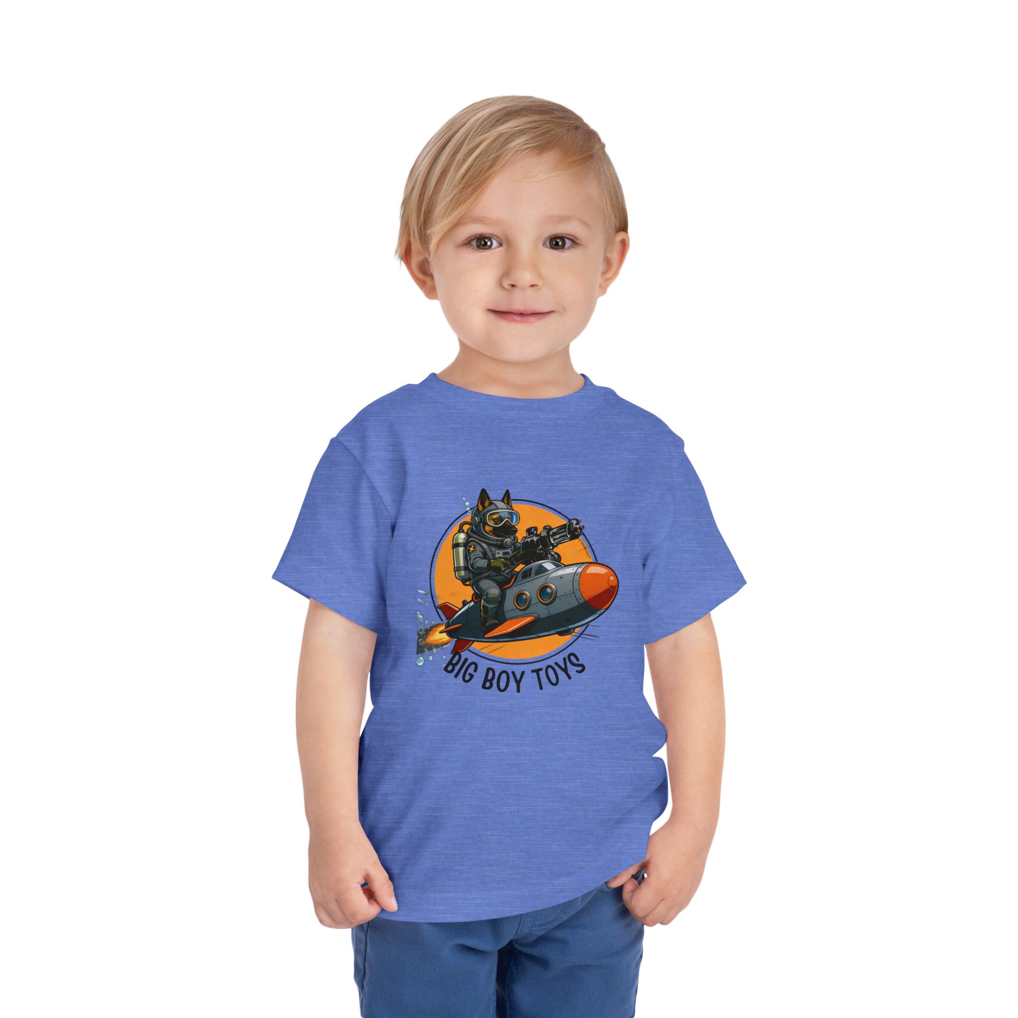 Copy of Toddler Tee — Big Boy Toys Submarine Pilot Dog Graphic Shirt - Image 29