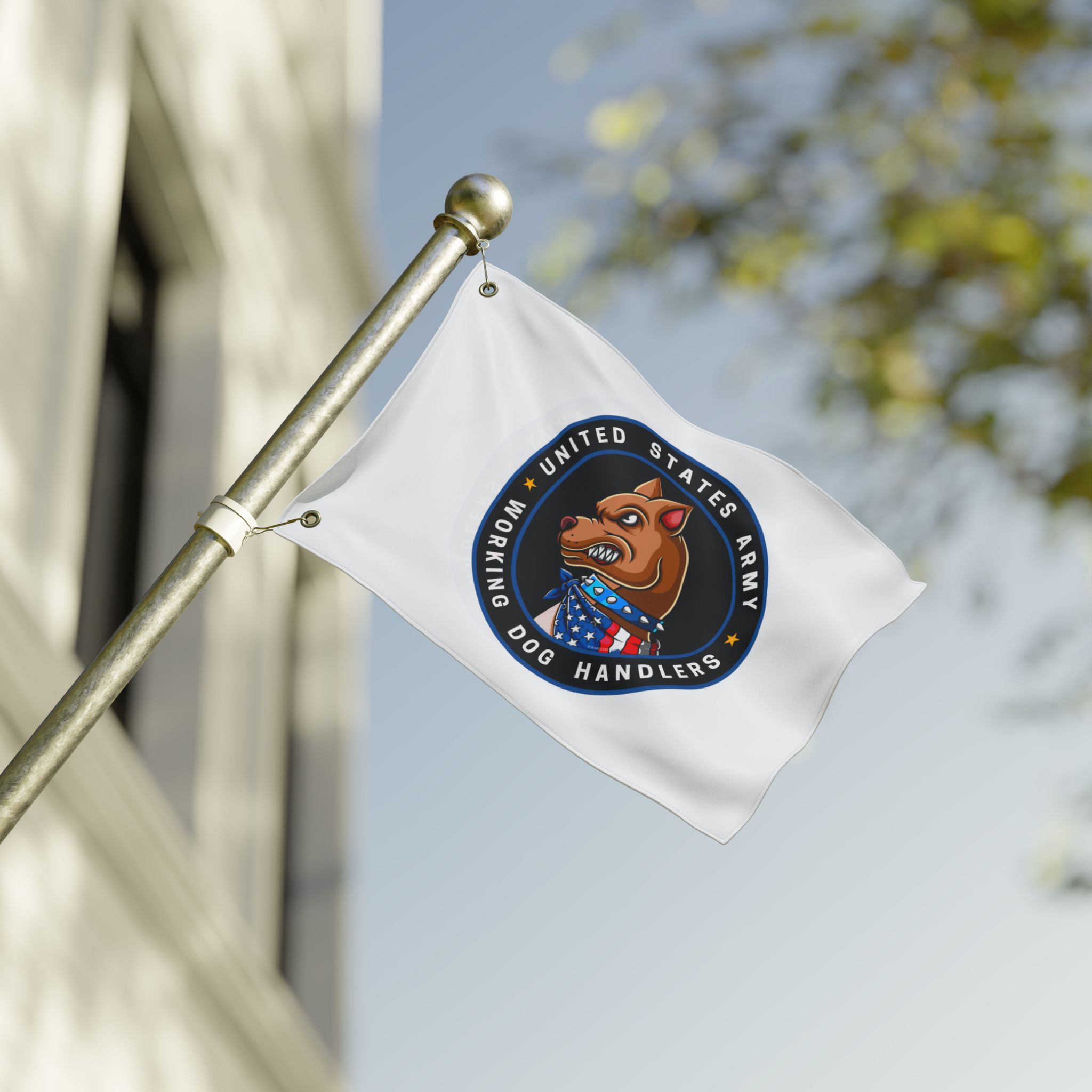 United States Army Working Dog Handlers Flag — Double-Sided Military K9 Banner - Image 3