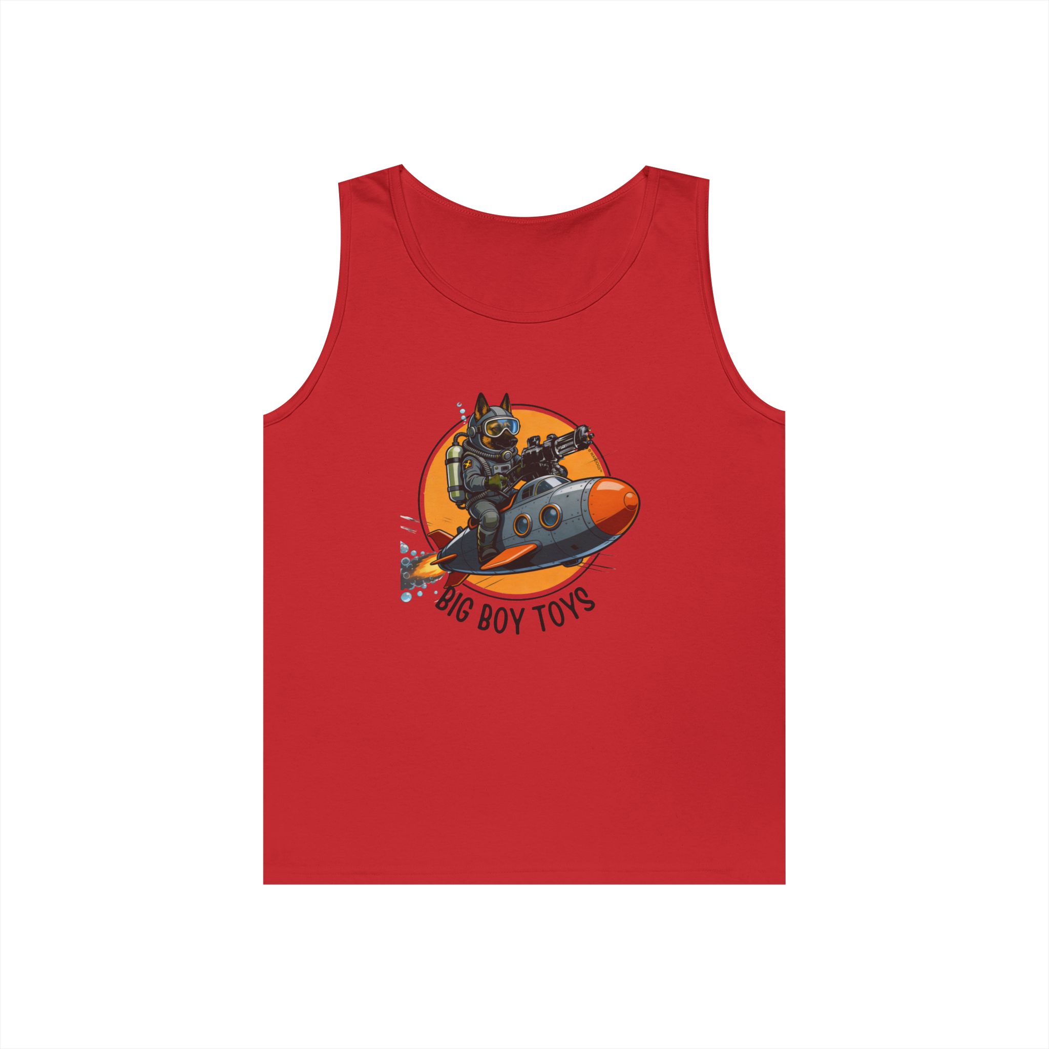US Navy — 'Big Boy Toys' Submarine Graphic Muscle Tank - black text - Image 9