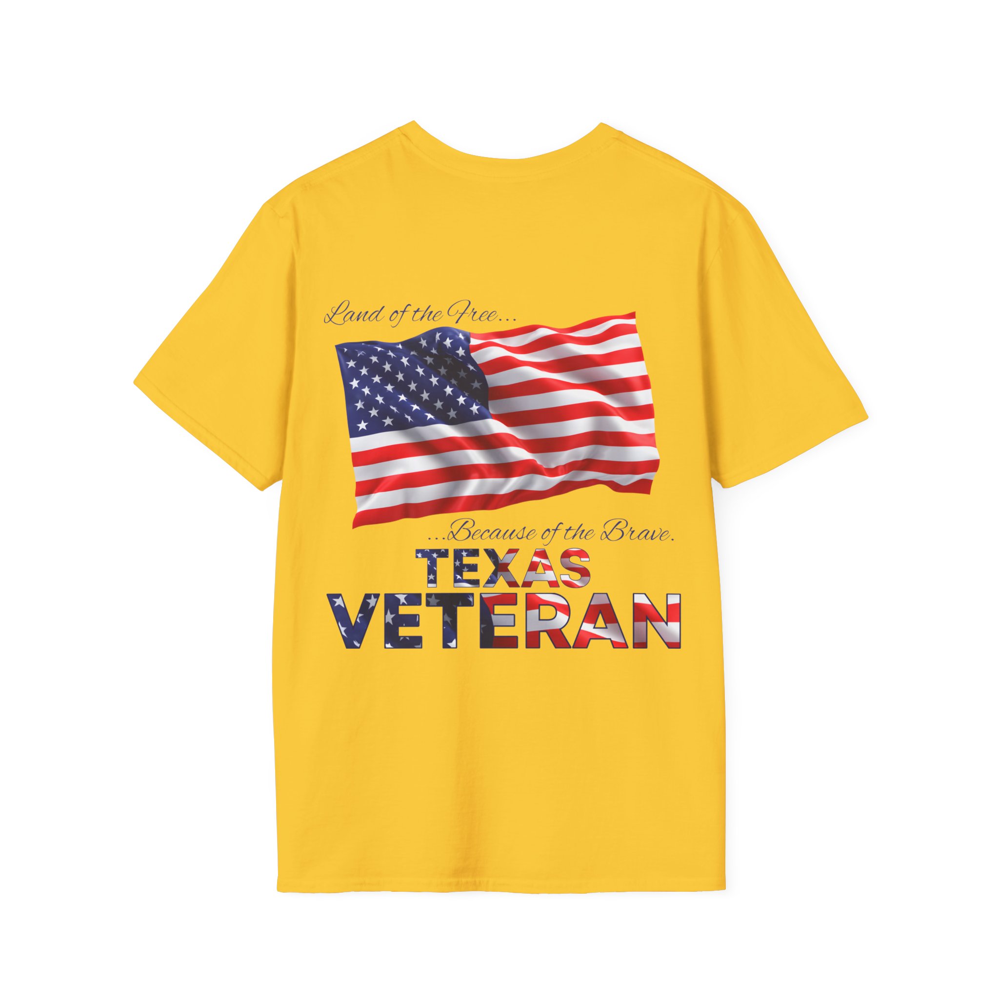 Texas Veteran T-Shirt — Home of the Brave American Flag Memorial Tee - Image 17