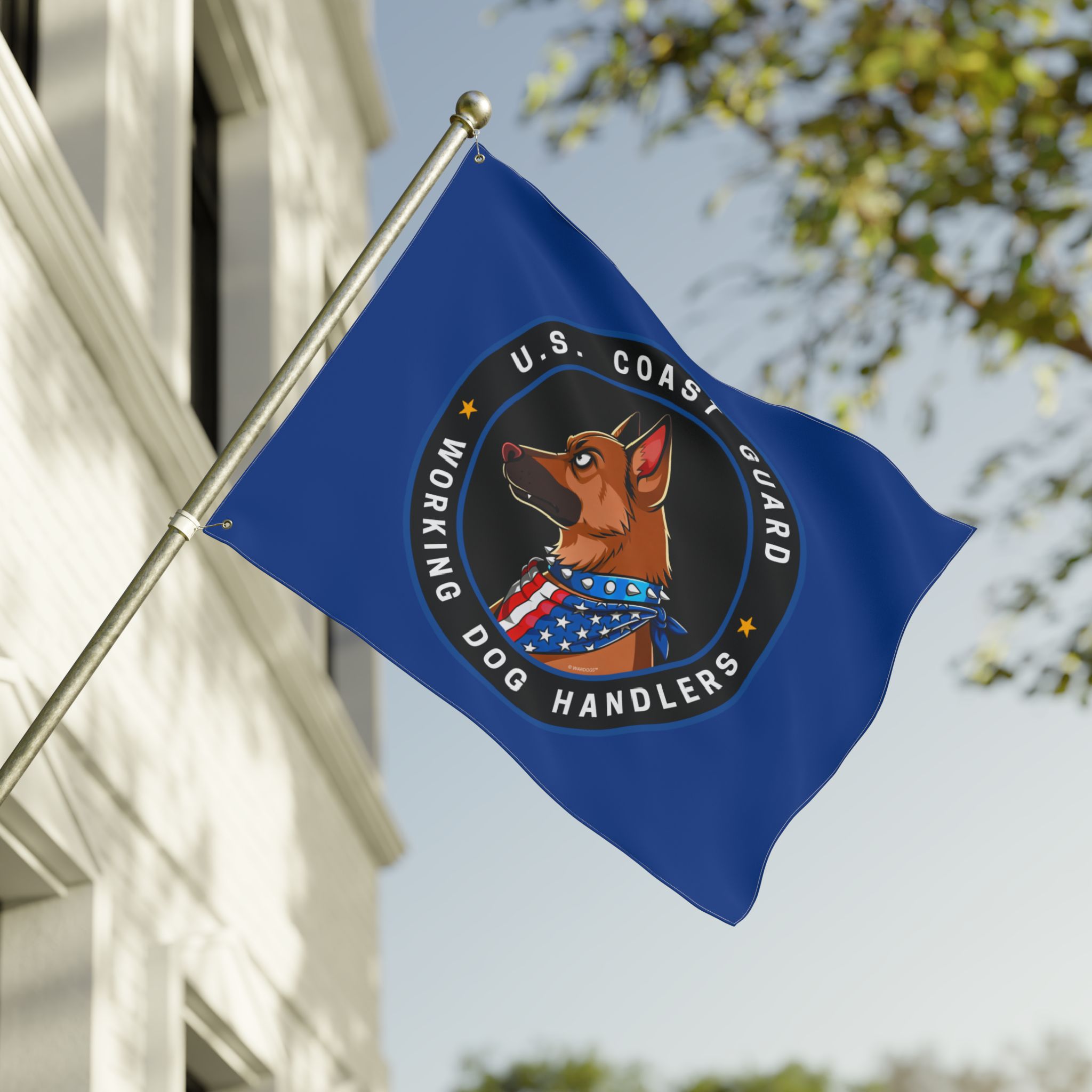 U.S. Coast Guard Working Dog Handlers Flag — Double-Sided Military K9 Banner - Ltd Blue Edition - Image 7