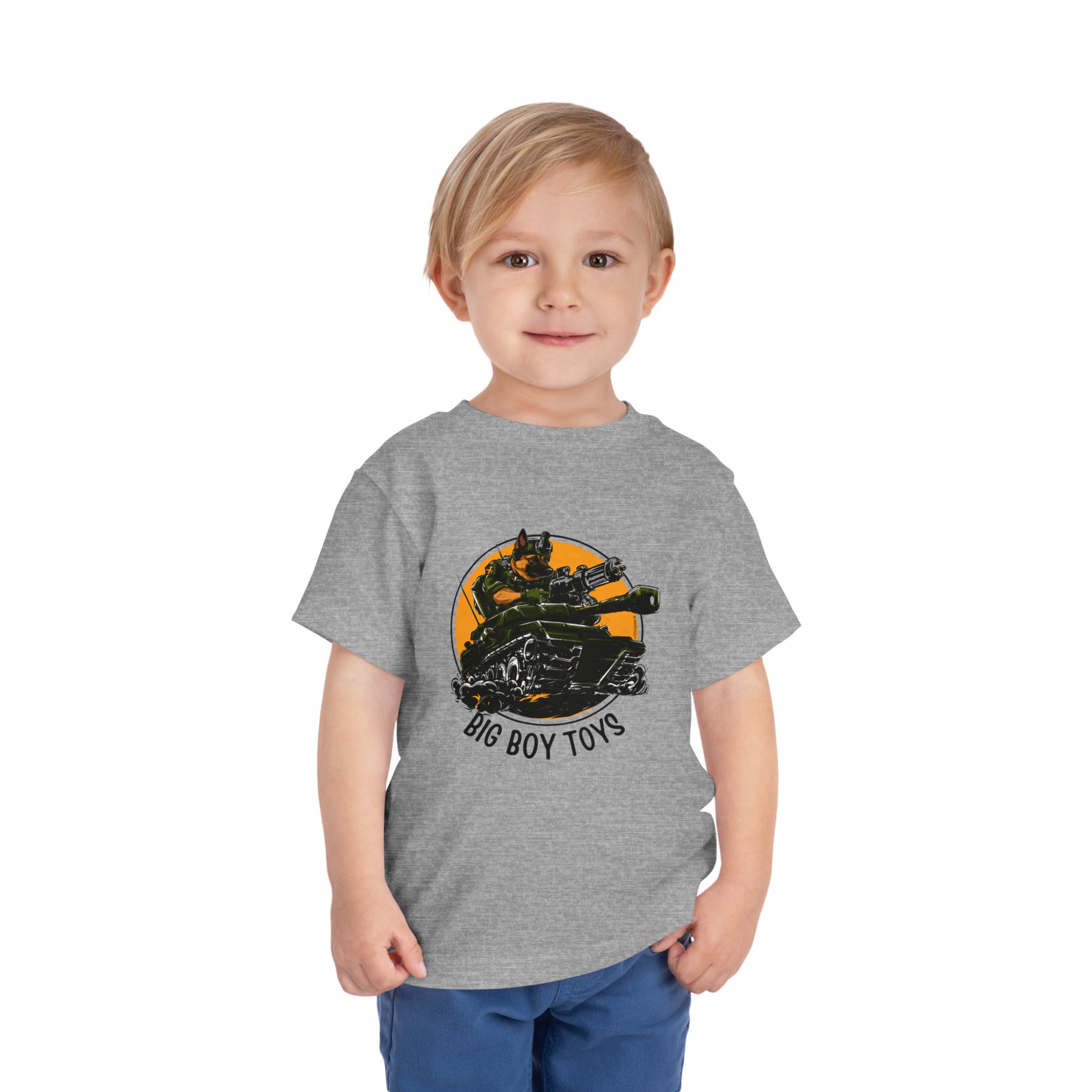 Big Boy Toys U.S. Army Tank - Toddler Short Sleeve Tee