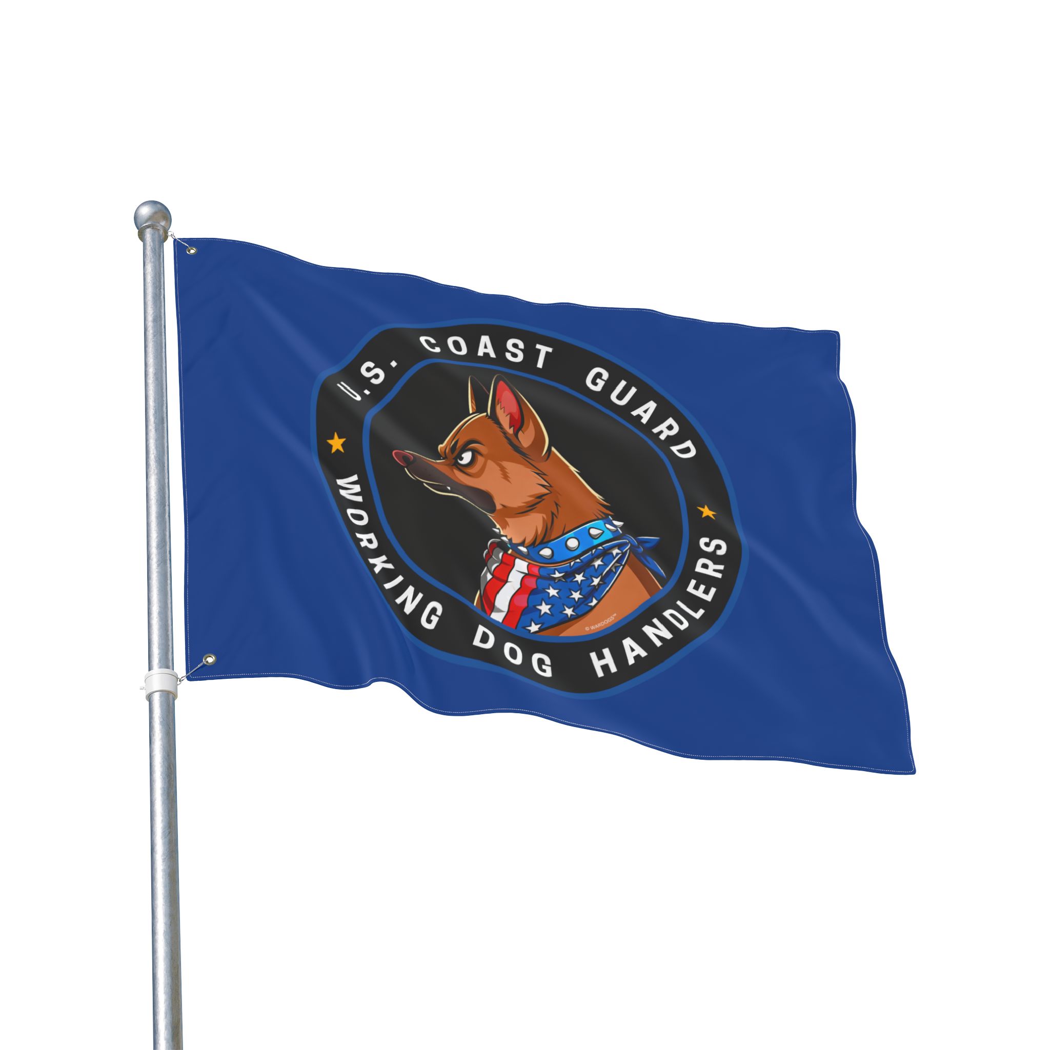 U.S. Coast Guard Working Dog Handlers Flag — Double-Sided Military K9 Banner - Ltd Blue Edition - Image 6