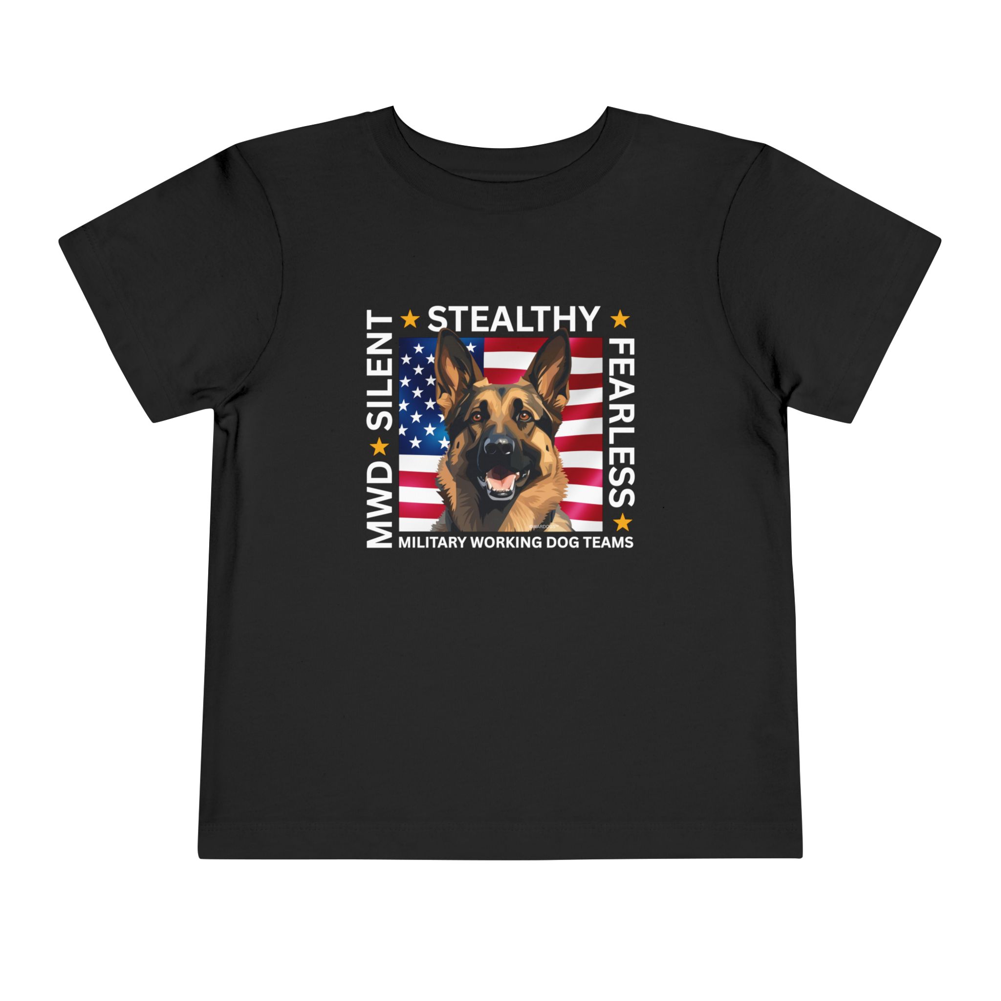 Patriotic German Shepherd Toddler Tee - USA Flag Puppy Kids Shirt - Image 4
