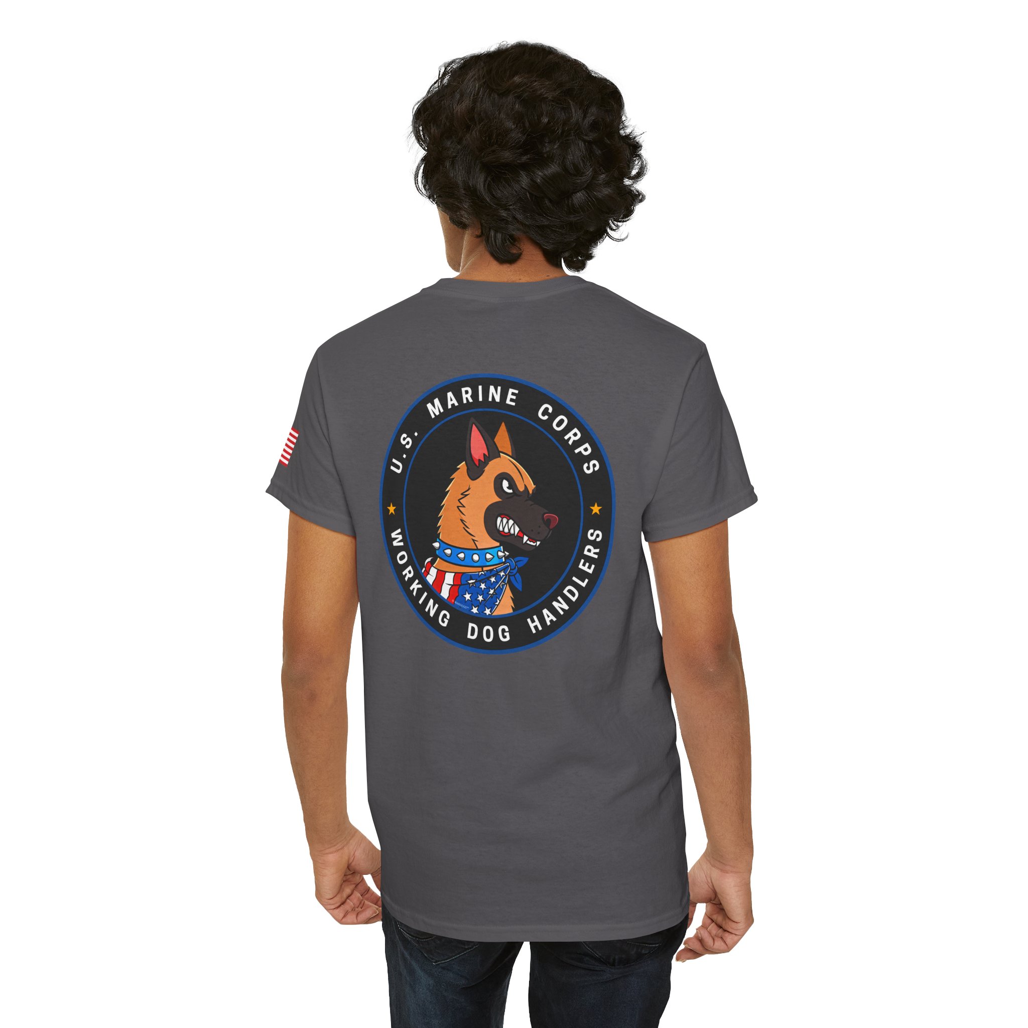 U. S. Marine Corps Working Dog Handlers T‑Shirt — K9 Patch Tee - Image 3