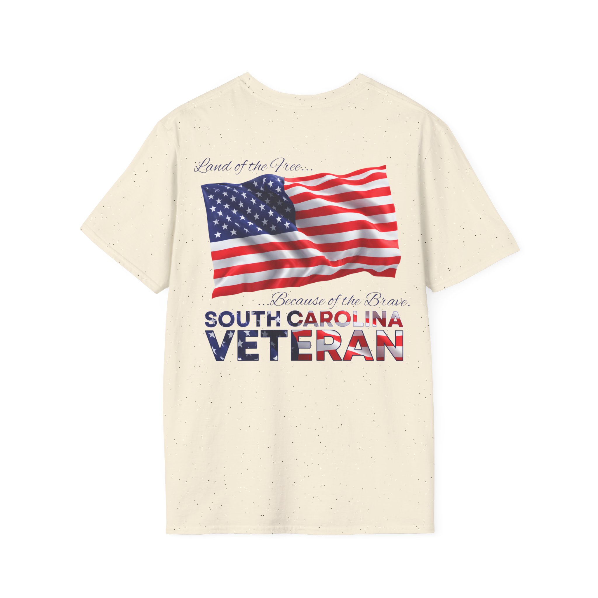 South Carolina Veteran T-Shirt — Home of the Brave American Flag Memorial Tee - Image 10