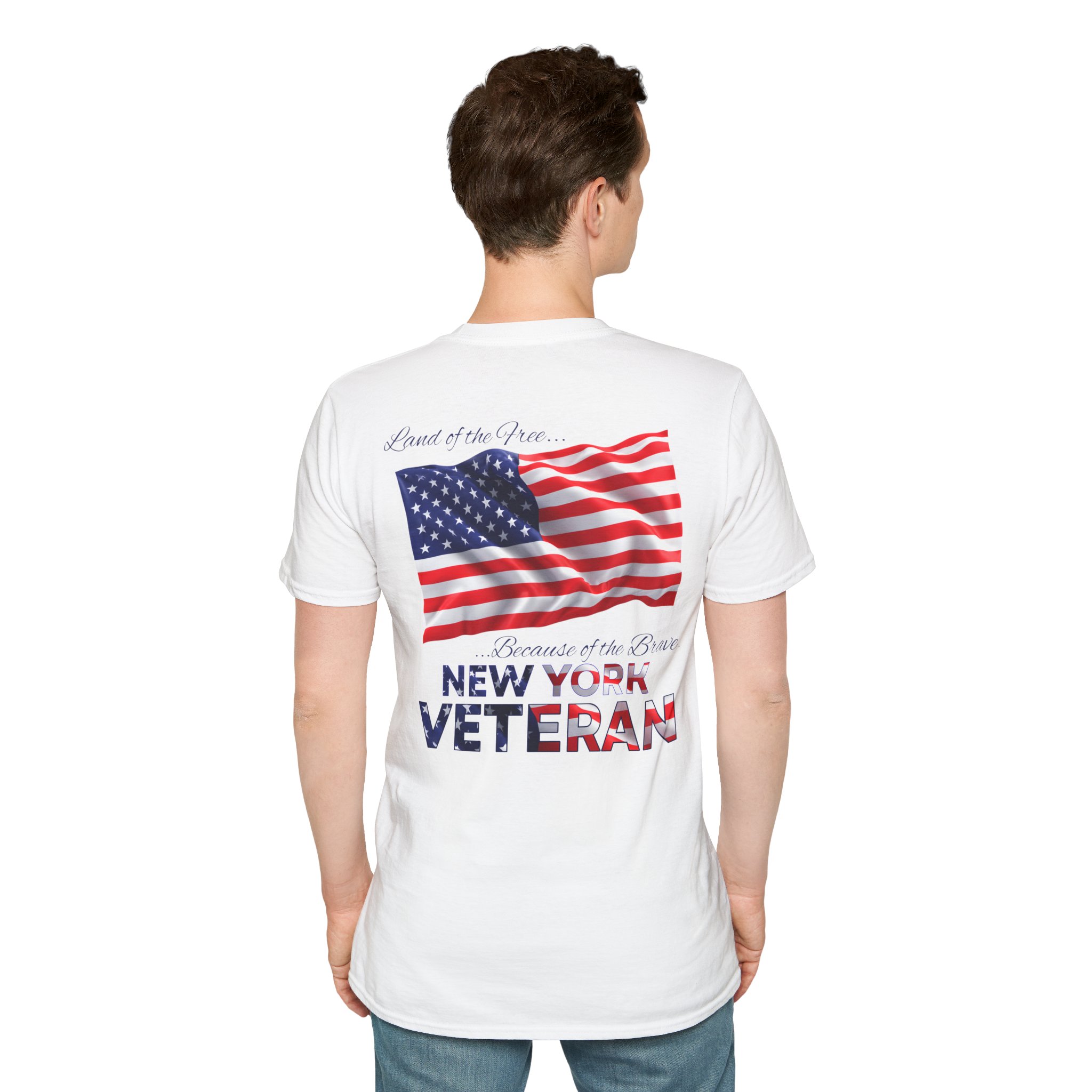 New York Veteran T-Shirt — Home of the Brave American Flag Memorial Tee - Image 10