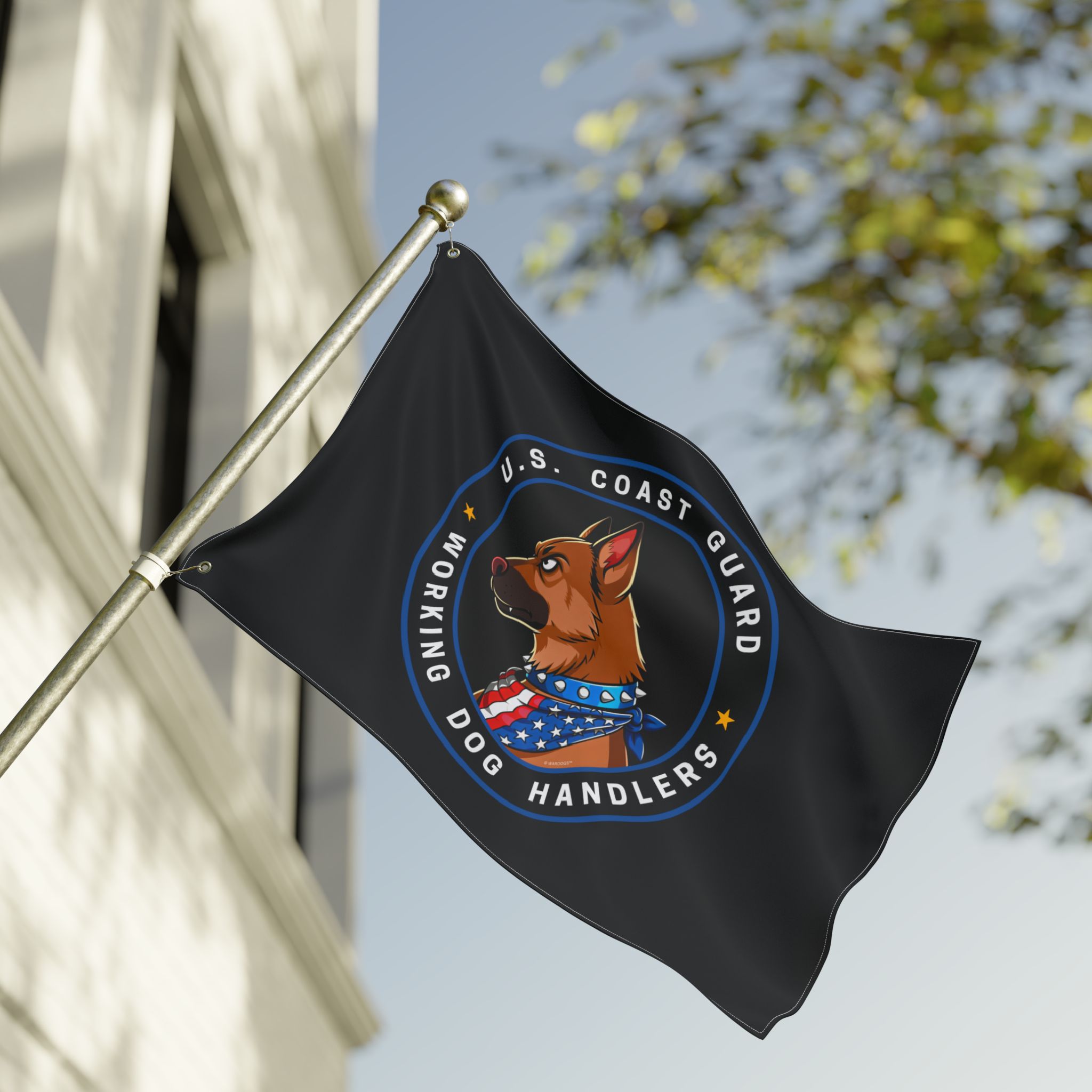 U.S. Coast Guard Working Dog Handlers Flag — Double-Sided Military K9 Banner - Image 5
