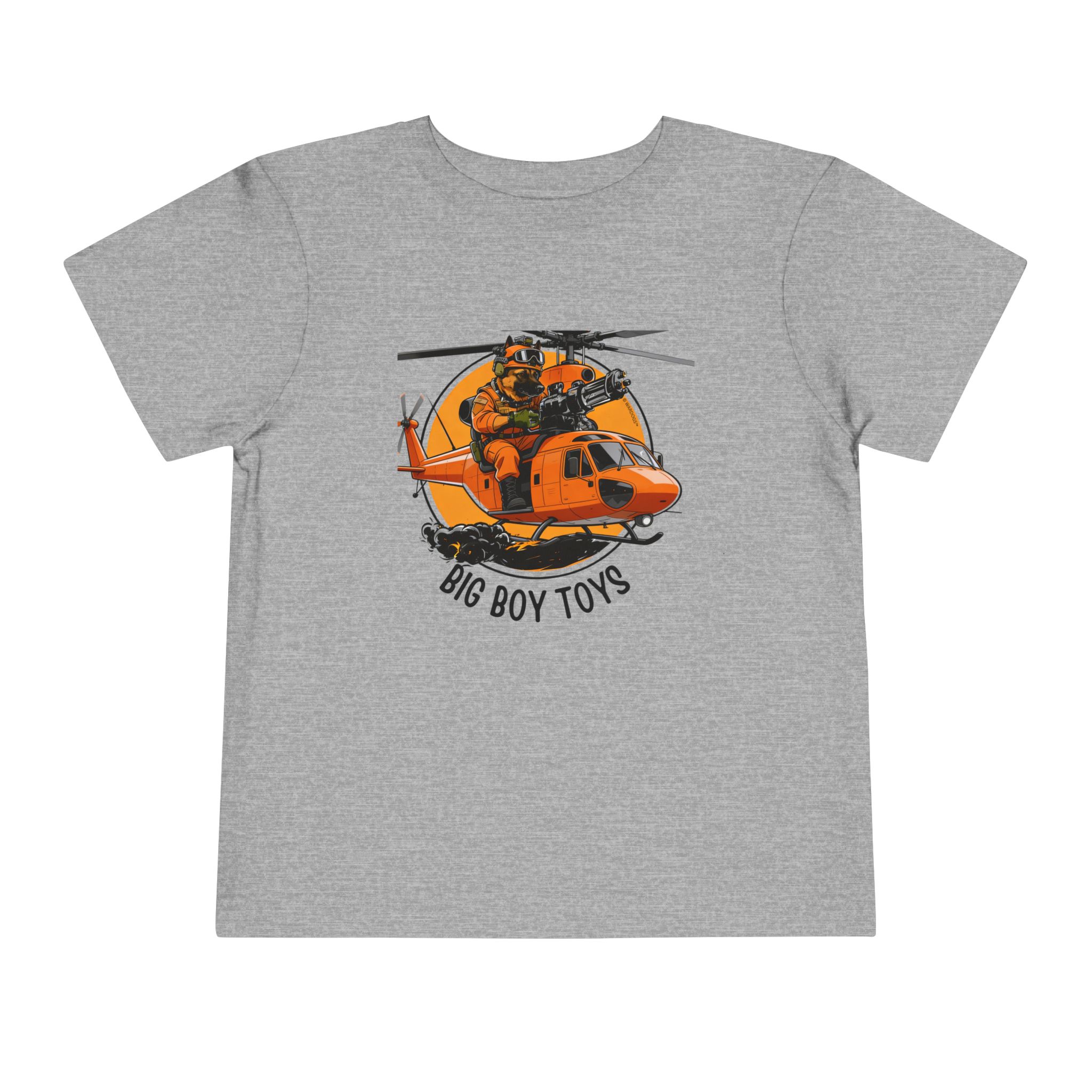 Toddler Helicopter Rescue Tee — Orange Rescue Coast Guard Chopper Graphic - Image 16