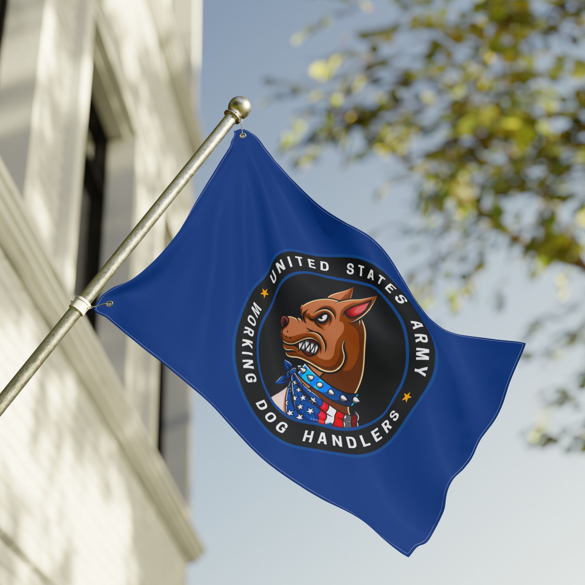 United States Army Working Dog Handlers Flag — Double-Sided Military K9 Banner - Ltd Blue Ed. - Image 5