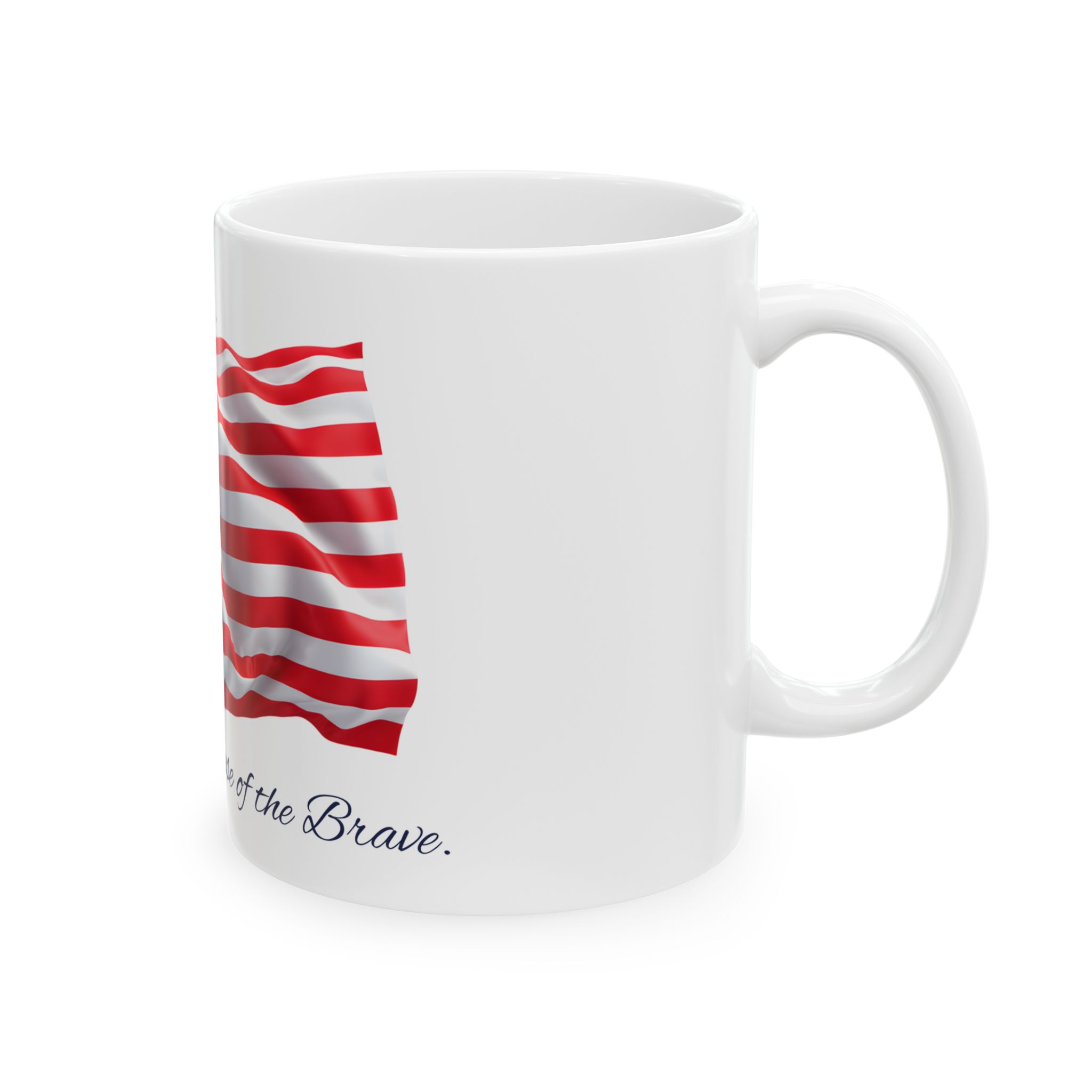 Patriot Ceramic Mug — Land of the Free American Flag Coffee Cup 11oz/15oz - Image 3