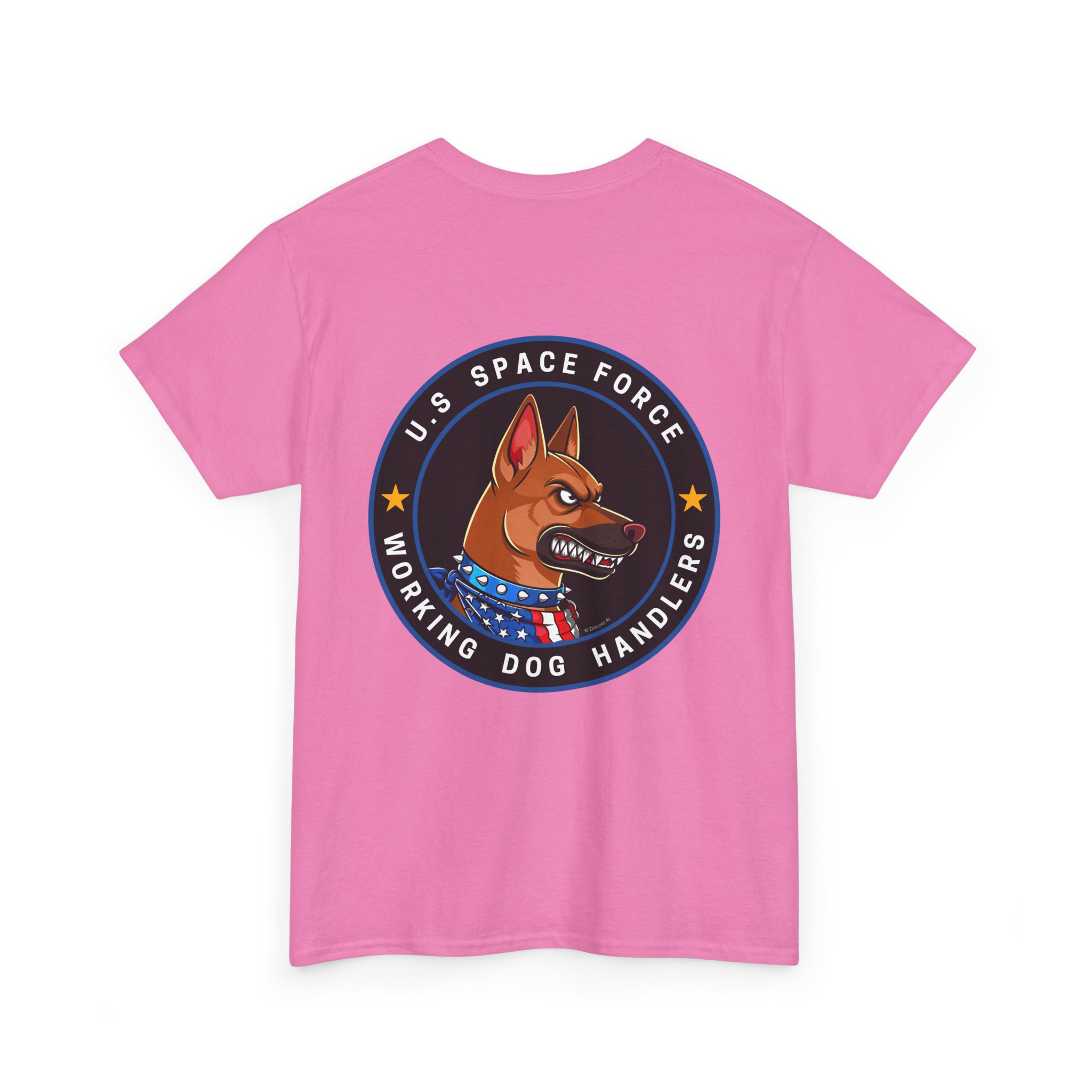 U.S. Space Force K9 Working Dog Handler T-Shirt - circle/back - Image 8