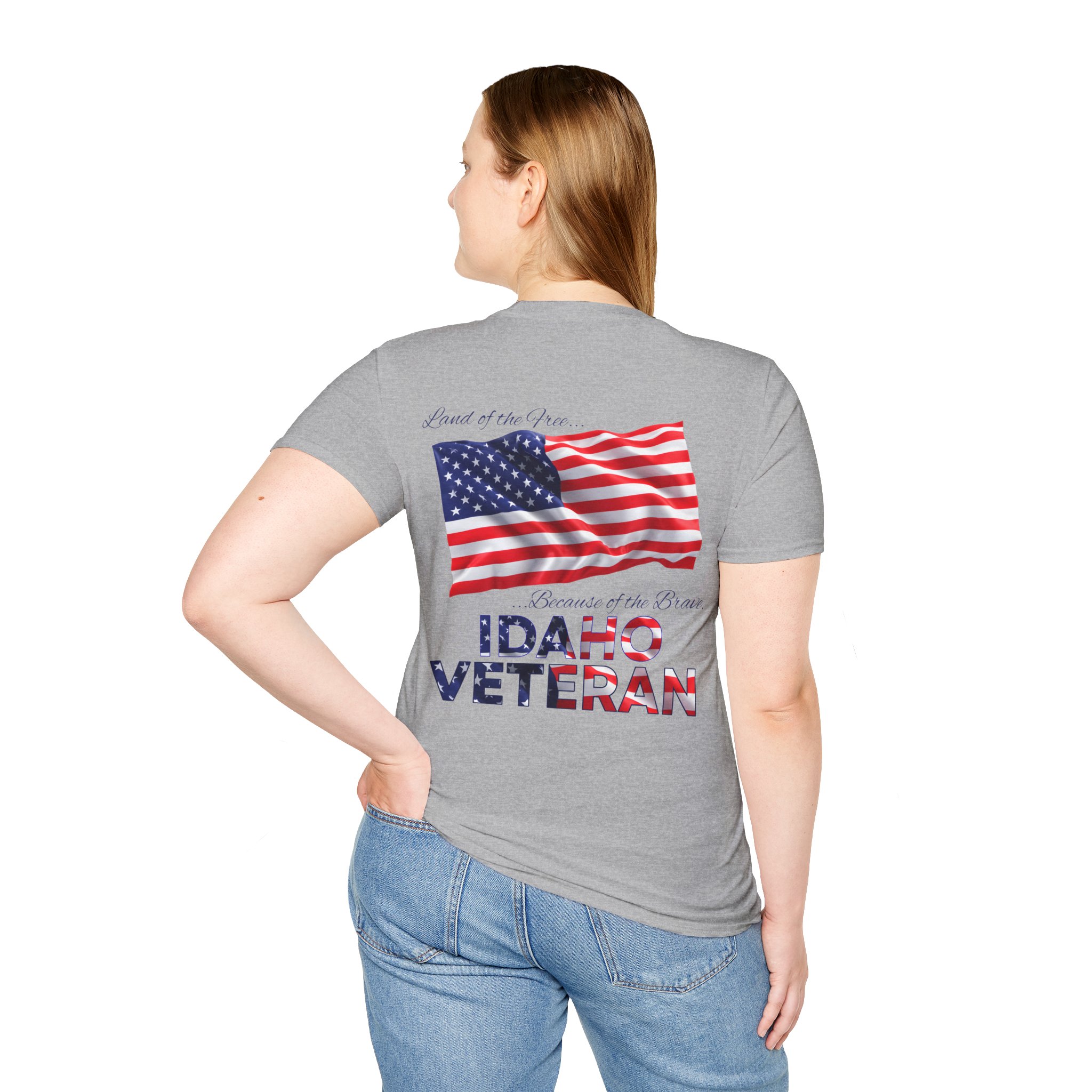 Idaho Veteran T-Shirt — Proud American Flag Military Tribute - Image 12