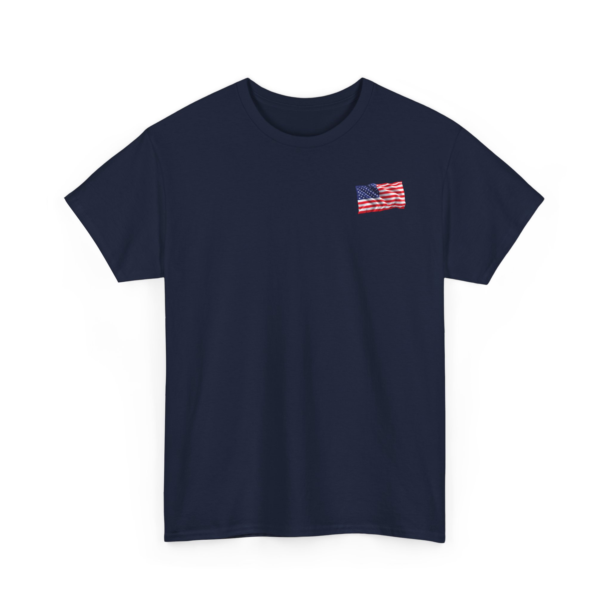 U.S. Coast Guard Veteran T‑Shirt — American Flag Tribute Tee - White Text - Image 3