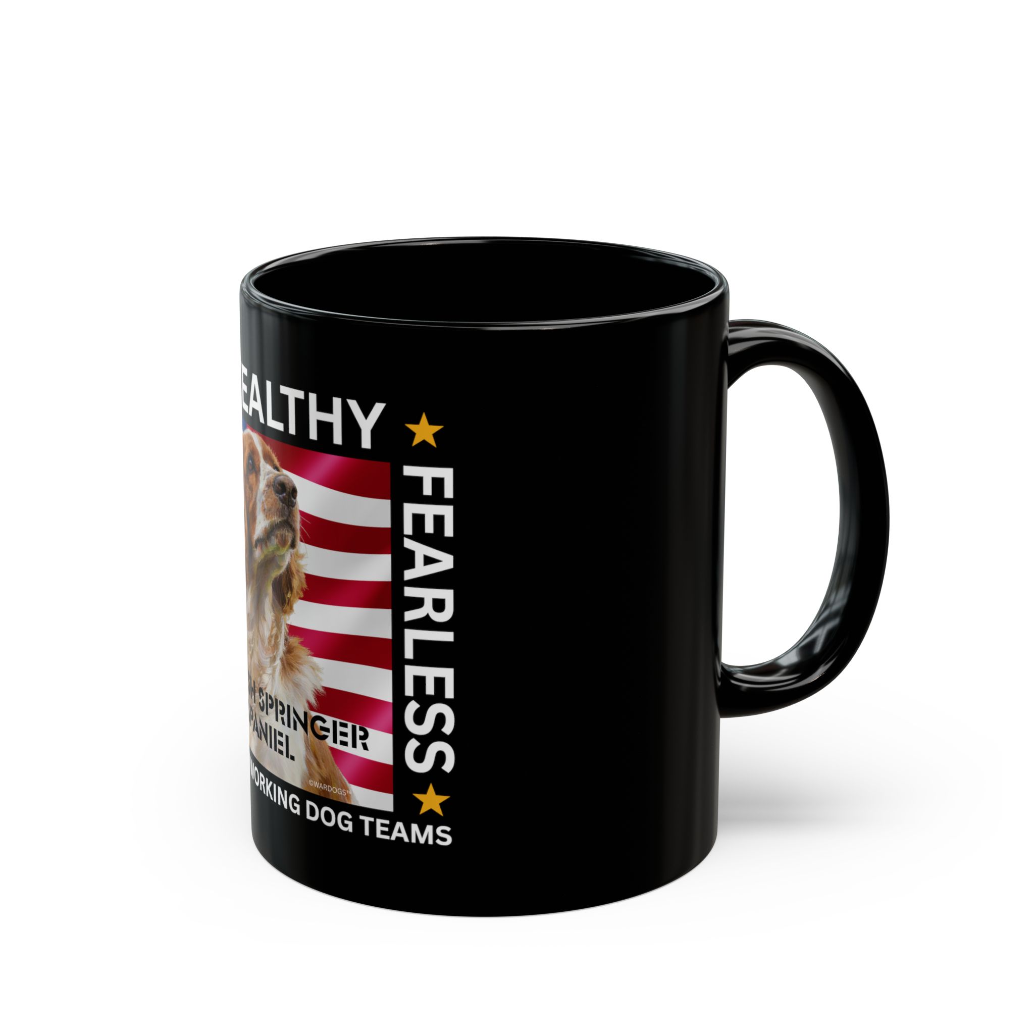 MWD "FEARLESS" Mug — Military K9 Coffee Cup (11oz/15oz) English Springer Spaniel - Image 2