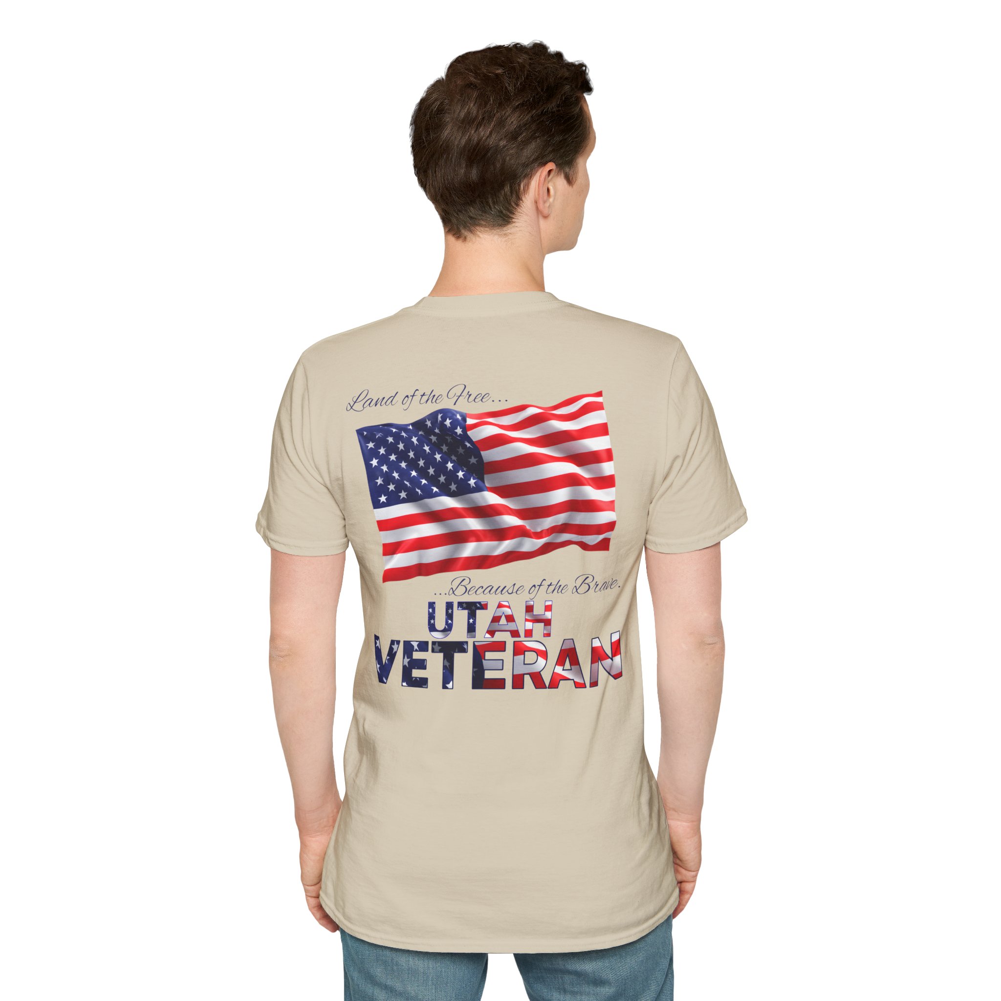 Utah Veteran T-Shirt — Home of the Brave American Flag Memorial Tee - Image 10