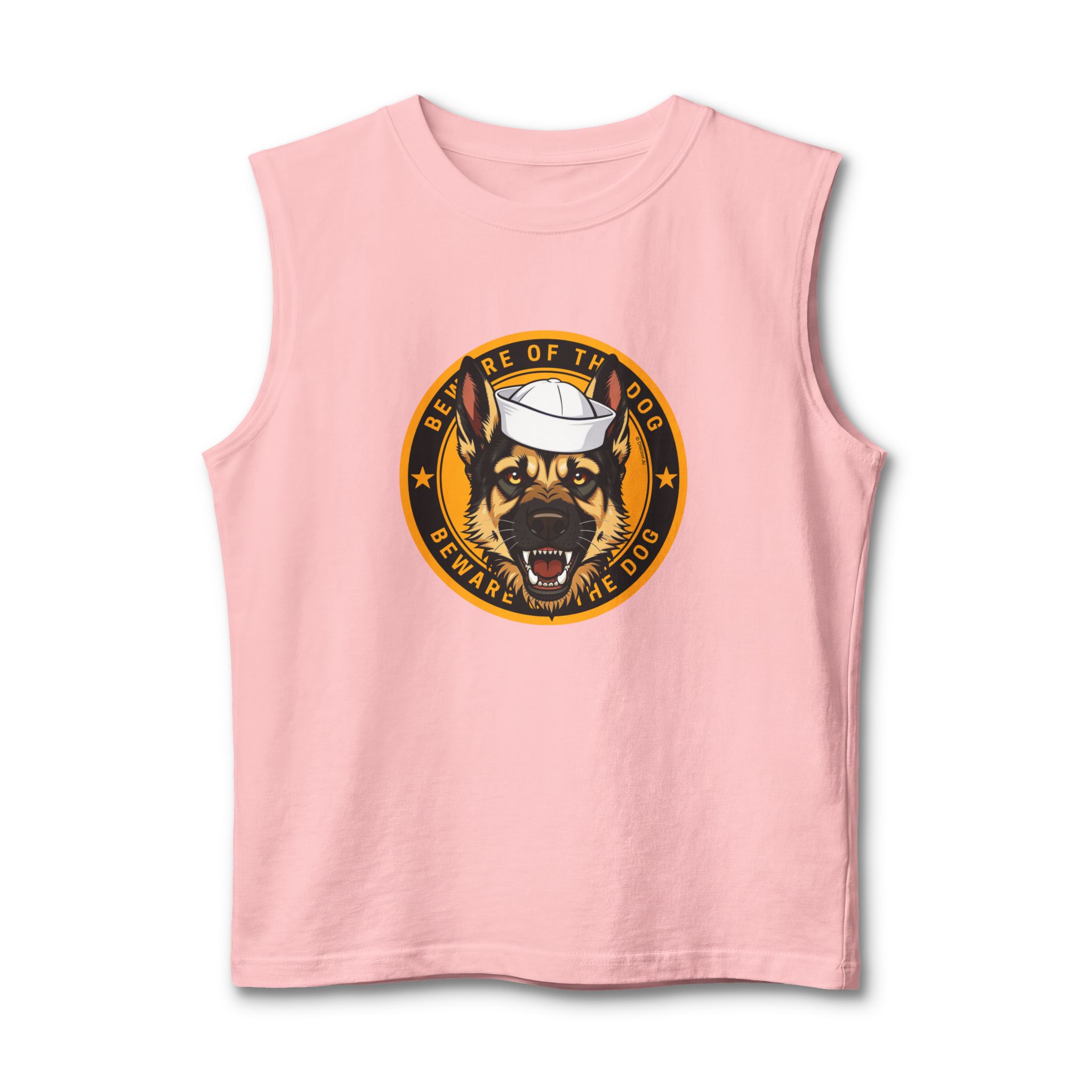 Navy K9 Patch Muscle Tank — 'Beware of the Dog' Sailor - Image 7