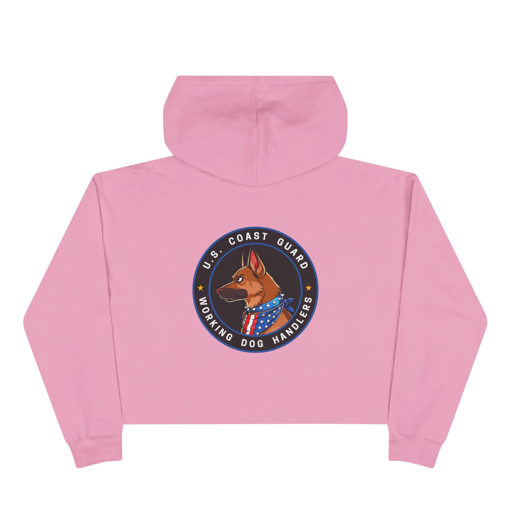 Crop Hoodie — U.S. Coast Guard Working Dog Handler Emblem - Image 3