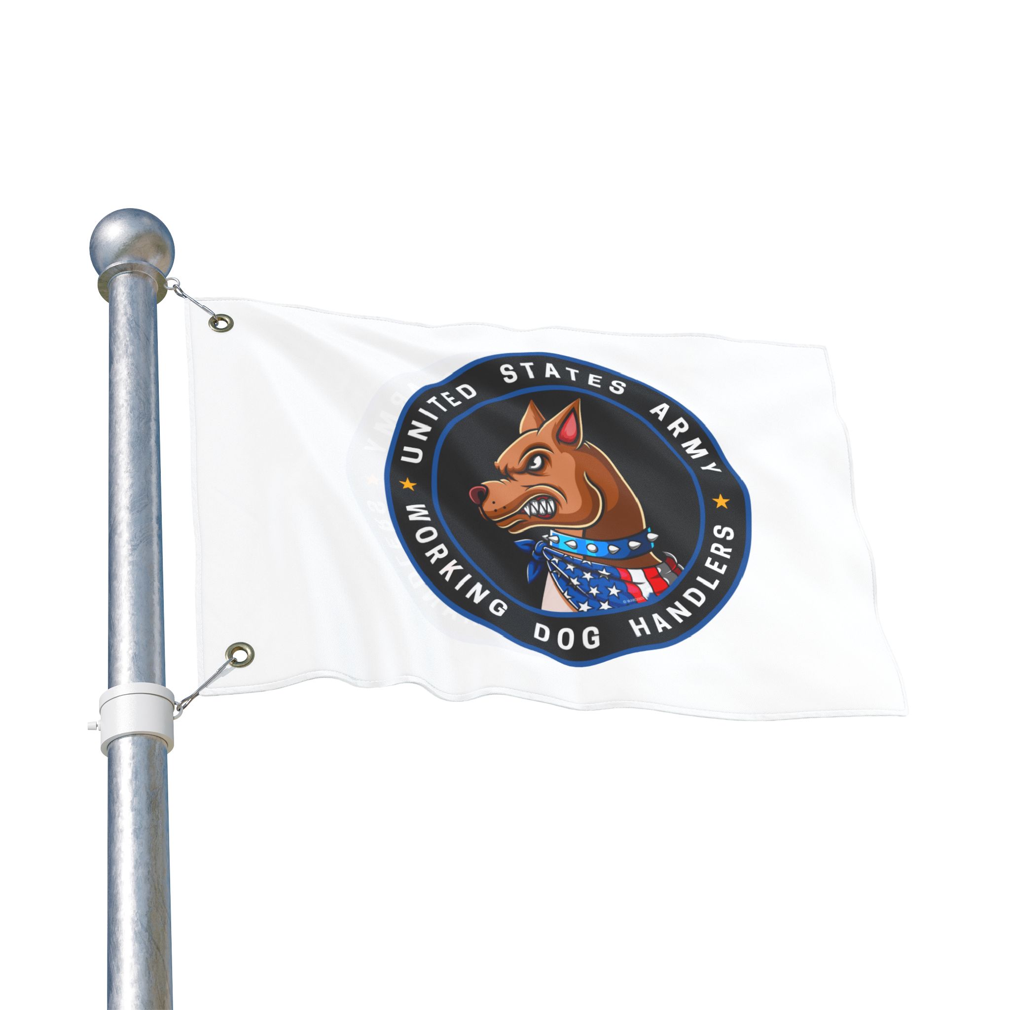 United States Army Working Dog Handlers Flag — Double-Sided Military K9 Banner - Image 2