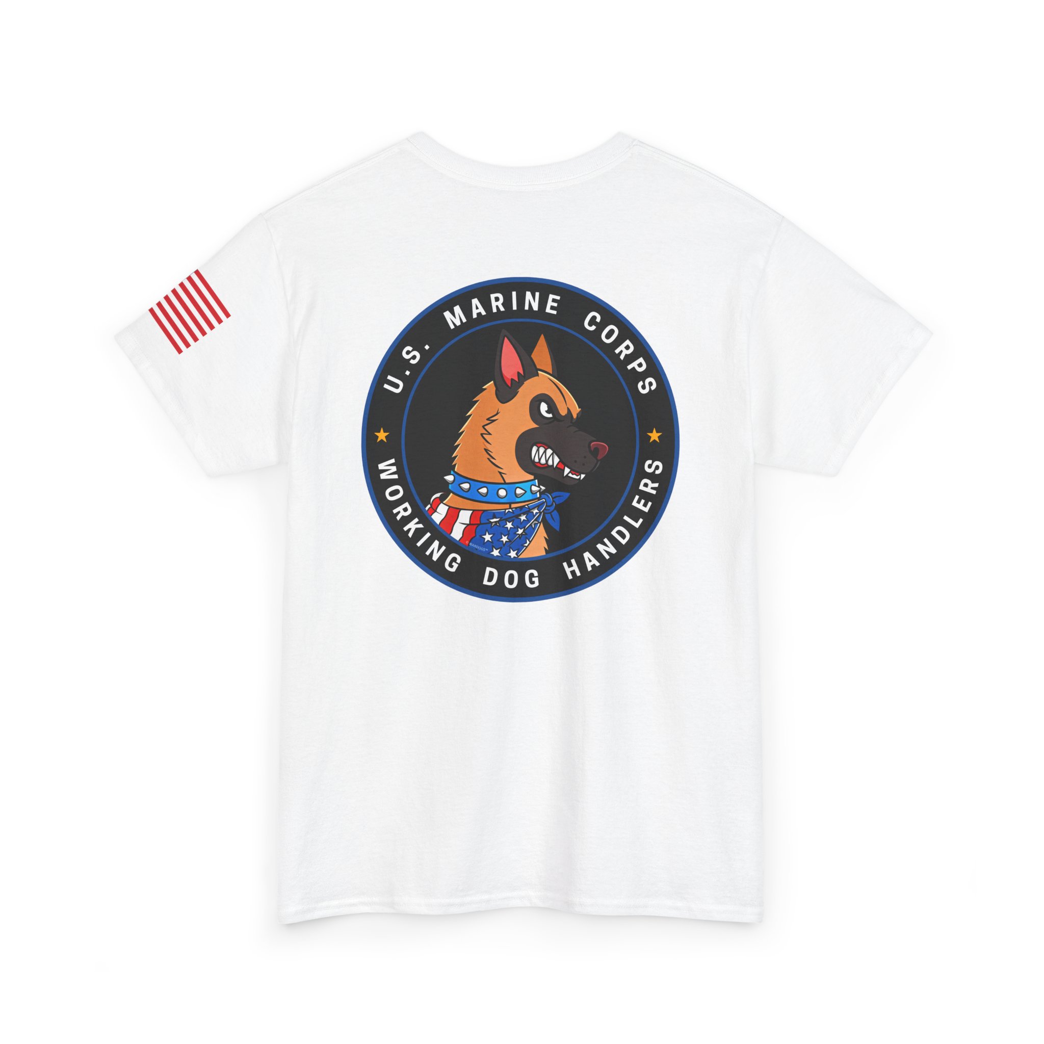 U. S. Marine Corps Working Dog Handlers T‑Shirt — K9 Patch Tee - Image 4