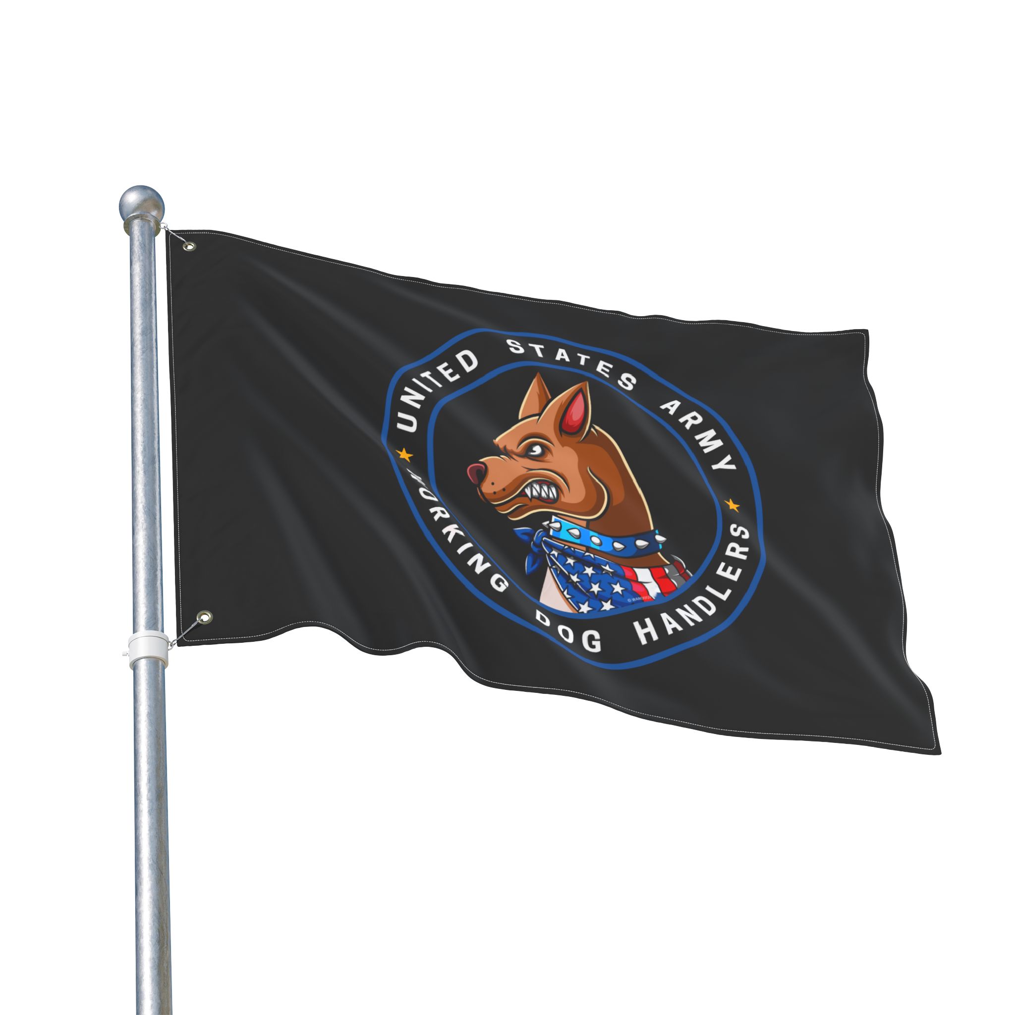 United States Army Working Dog Handlers Flag — Double-Sided Military K9 Banner - Image 4