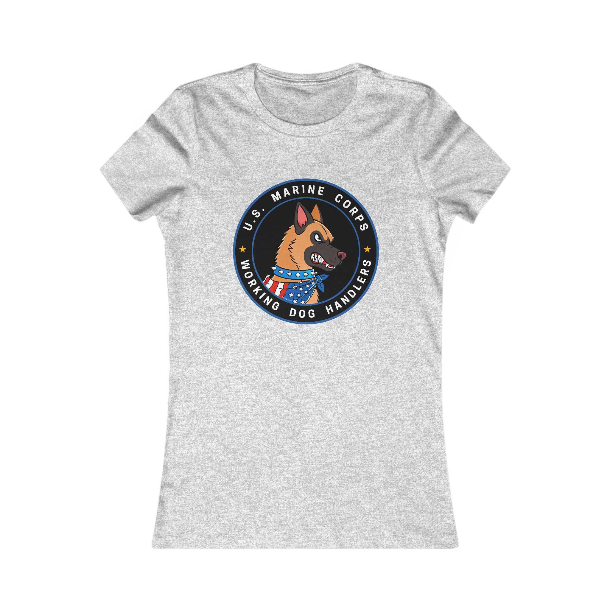 U.S. Marine Corps K9 Handler Tee — Women's Working Dog Emblem Shirt - Image 15