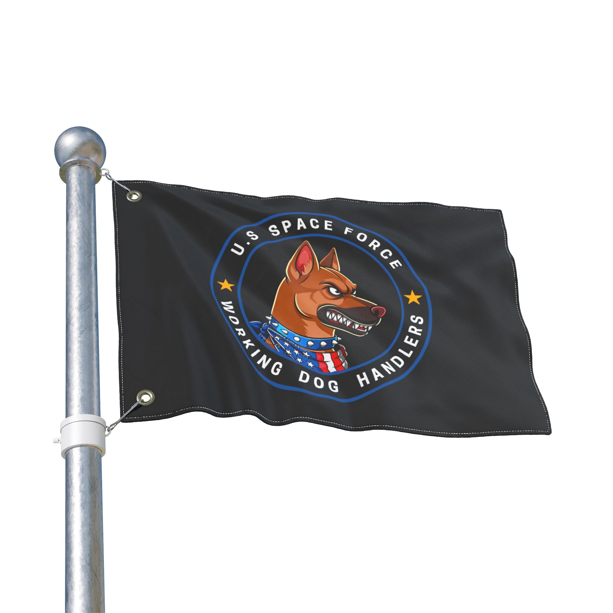 United States Space Force Dog Handlers Flag — Double-Sided Military K9 Banner - Image 2