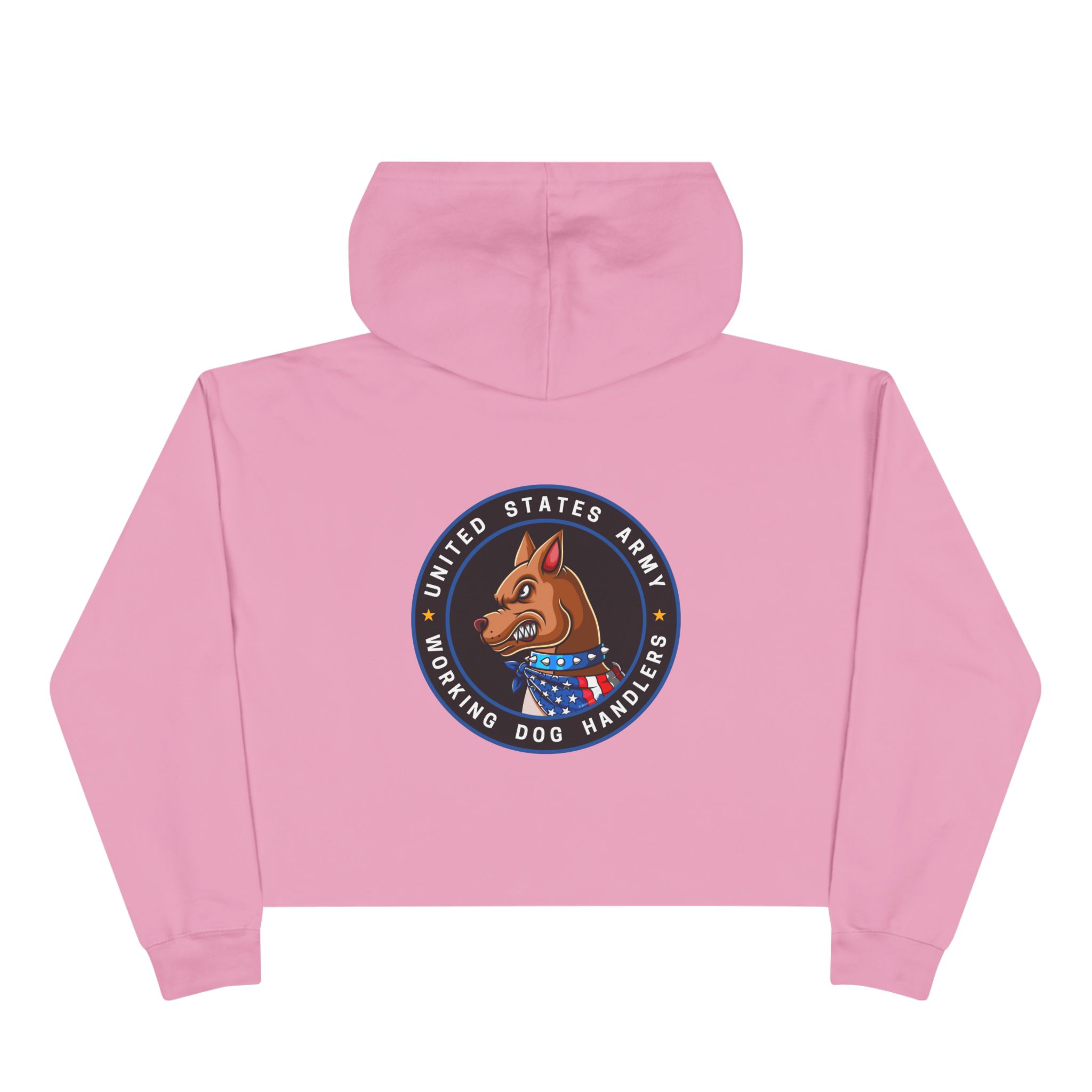 Crop Hoodie — U.S. ARMY Working Dog Handler Emblem - Image 2
