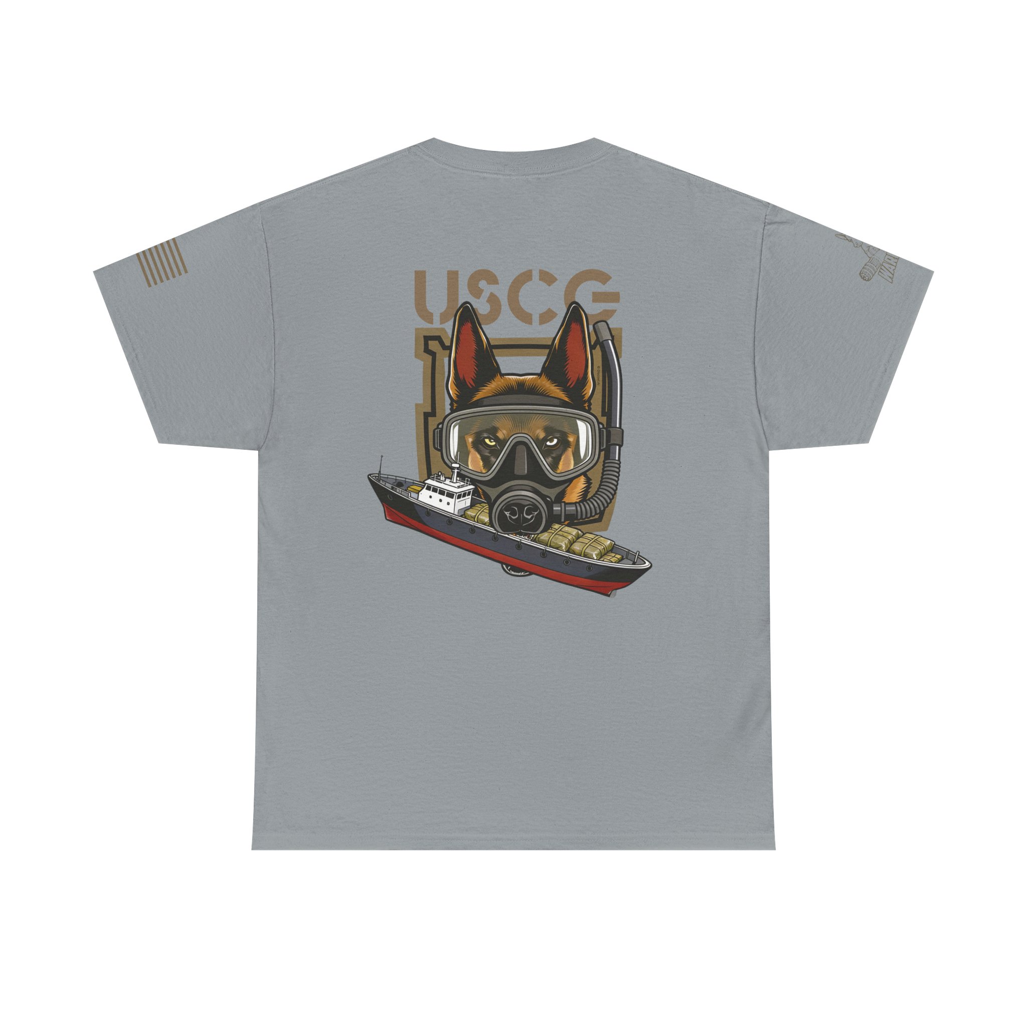 US Coast Guard MWD K9 Defender Military T-Shirt - Image 12
