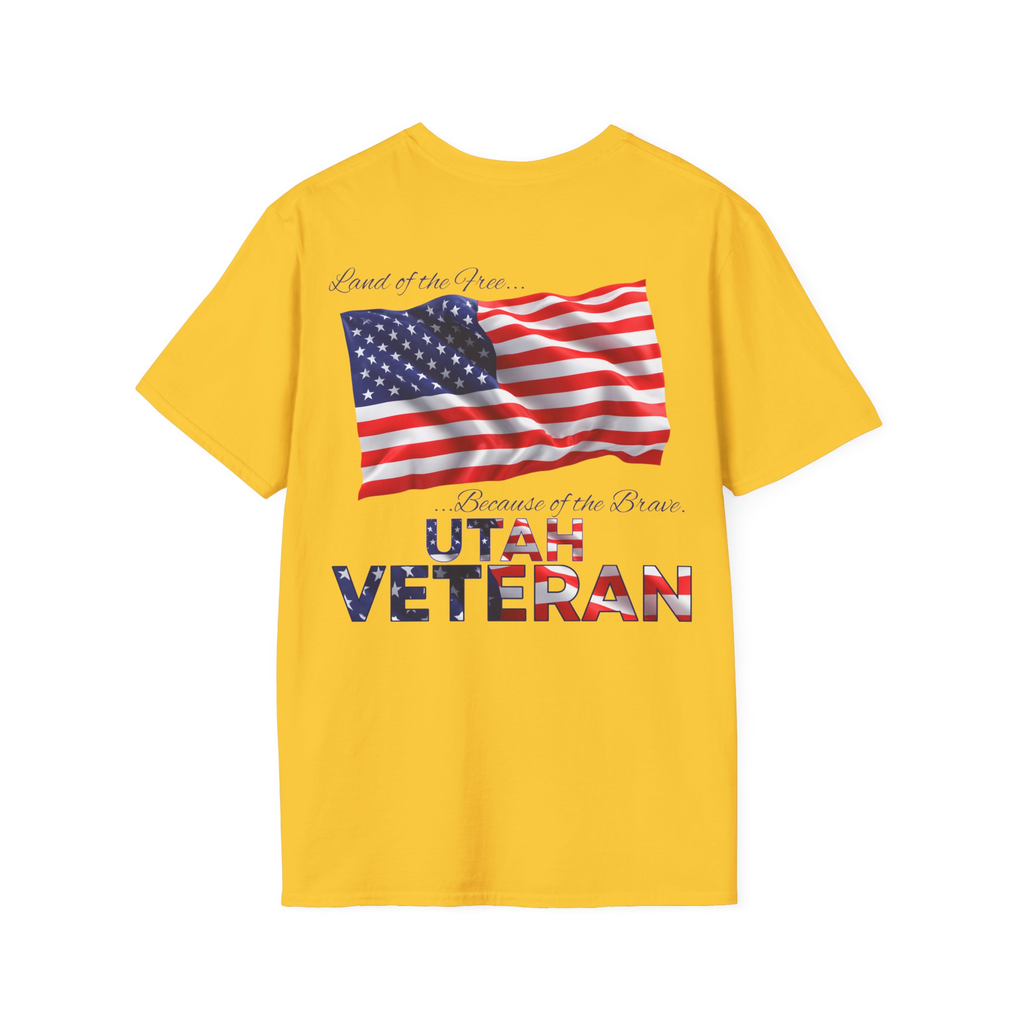 Utah Veteran T-Shirt — Home of the Brave American Flag Memorial Tee - Image 17