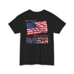 U.S. Air Force Veteran T‑Shirt — American Flag Tribute Tee - White Text