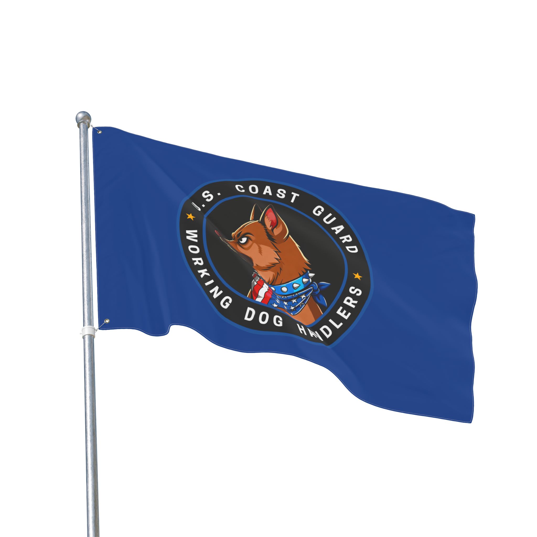 U.S. Coast Guard Working Dog Handlers Flag — Double-Sided Military K9 Banner - Ltd Blue Edition - Image 8
