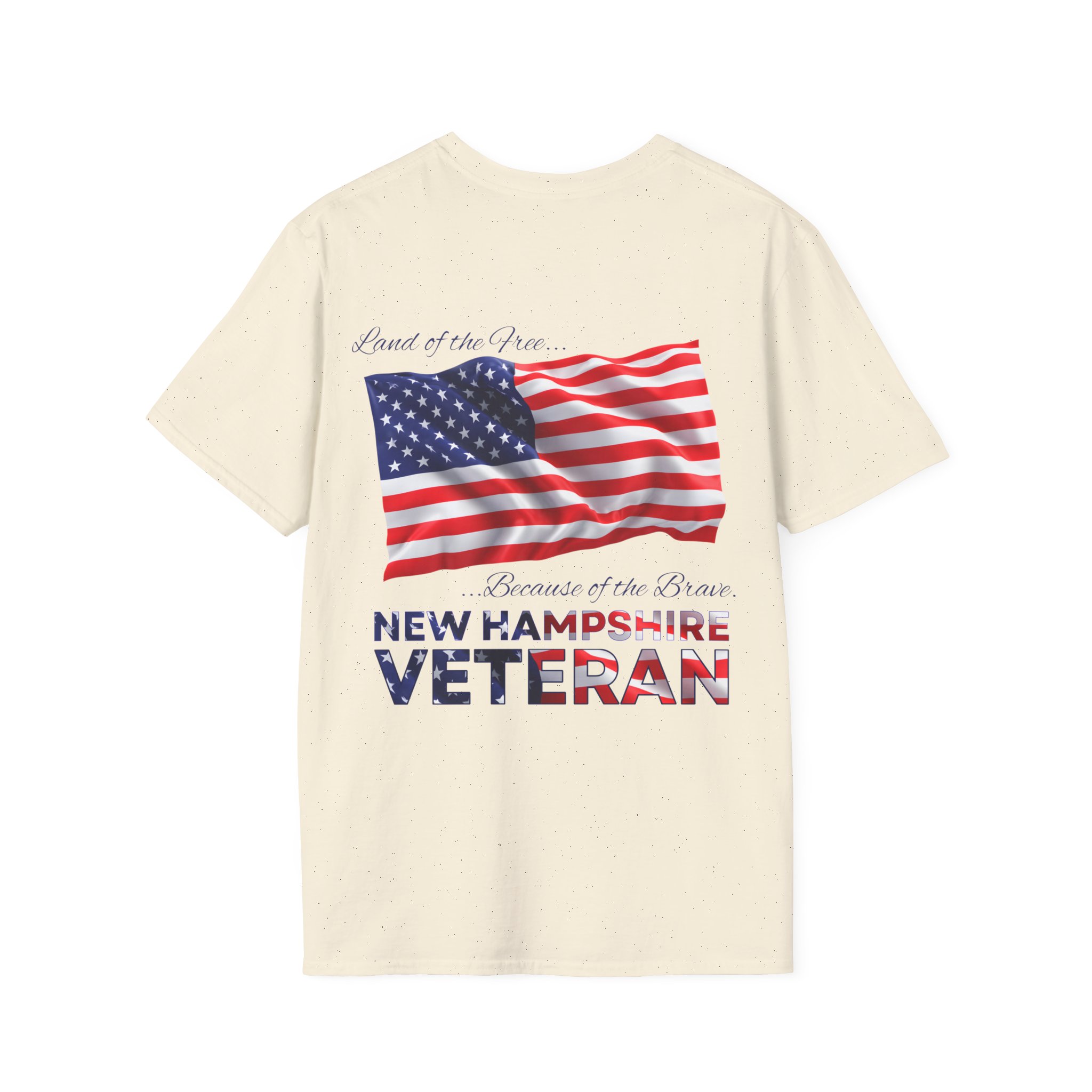 New Hampshire Veteran T-Shirt — Home of the Brave American Flag Memorial Tee - Image 13