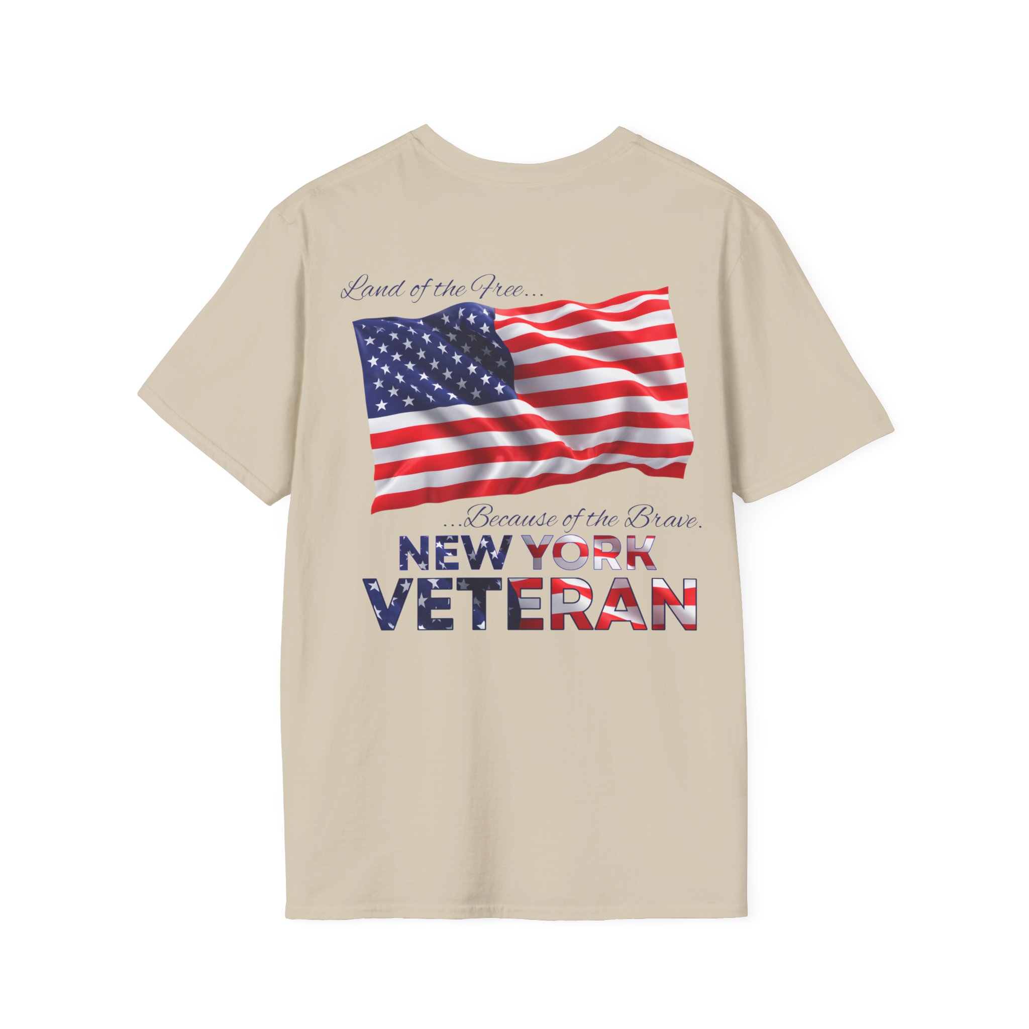 New York Veteran T-Shirt — Home of the Brave American Flag Memorial Tee - Image 13