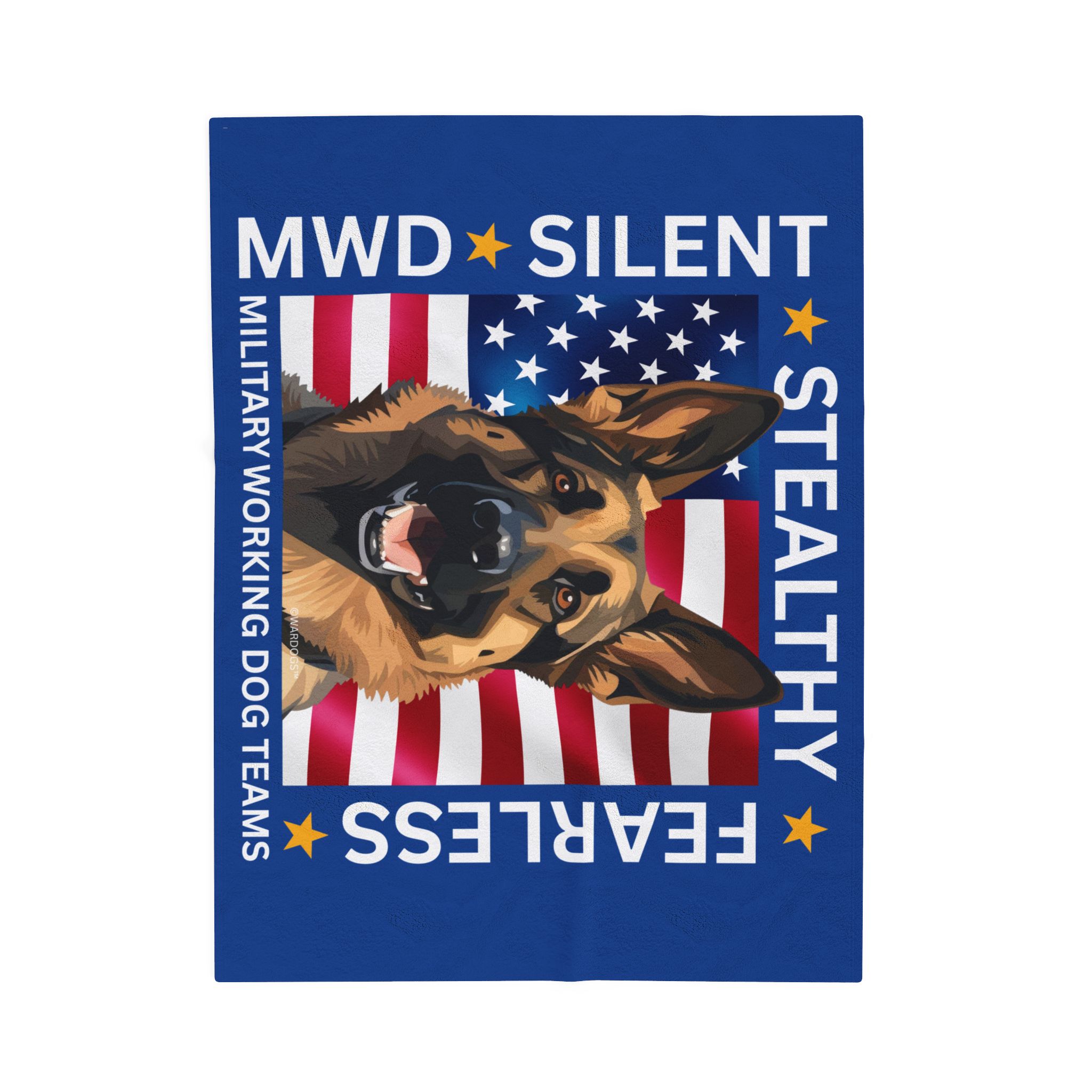 Velveteen Blanket - Silent. Stealthy. Fearless. German Shepherd Art. - Image 11