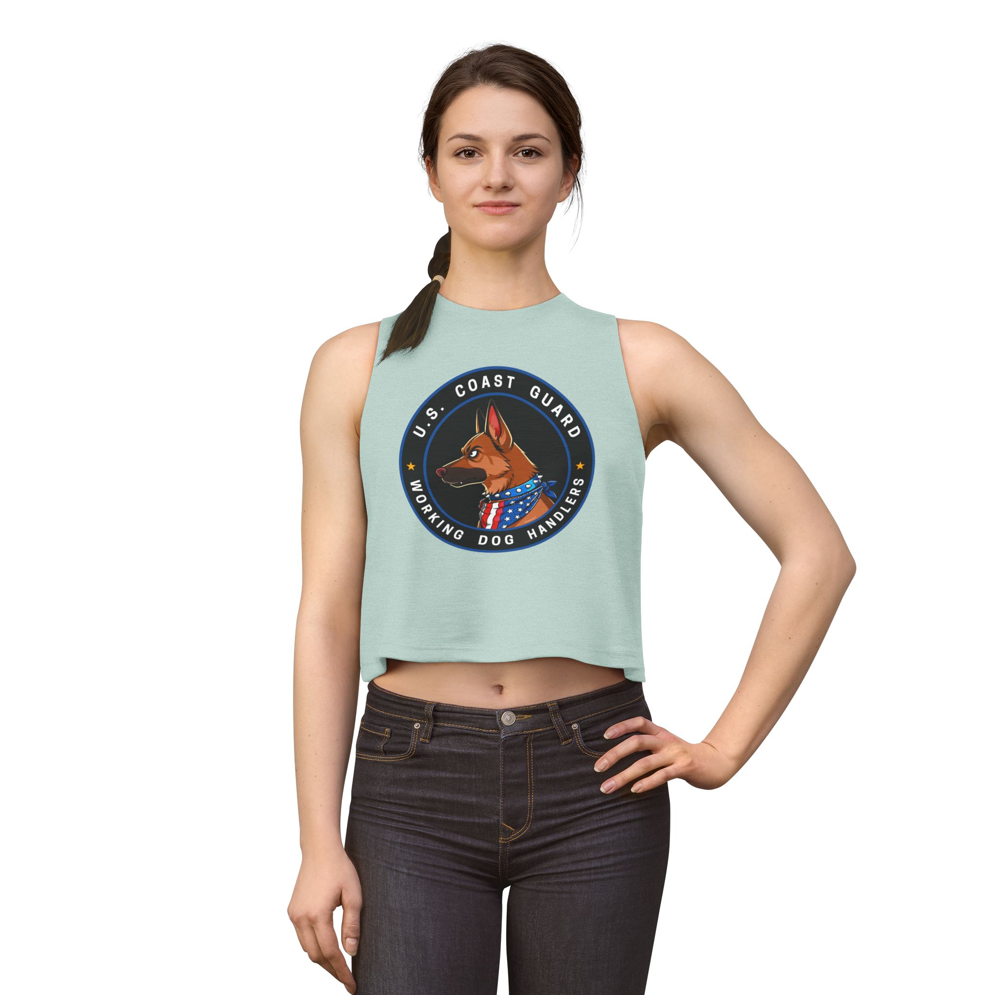 US COAST GUARD K9 MALINOIS CROP TOP