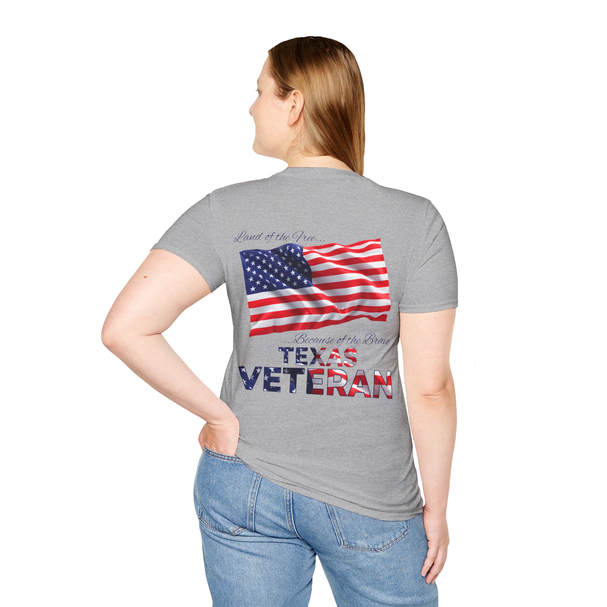 Texas Veteran T-Shirt — Home of the Brave American Flag Memorial Tee - Image 16